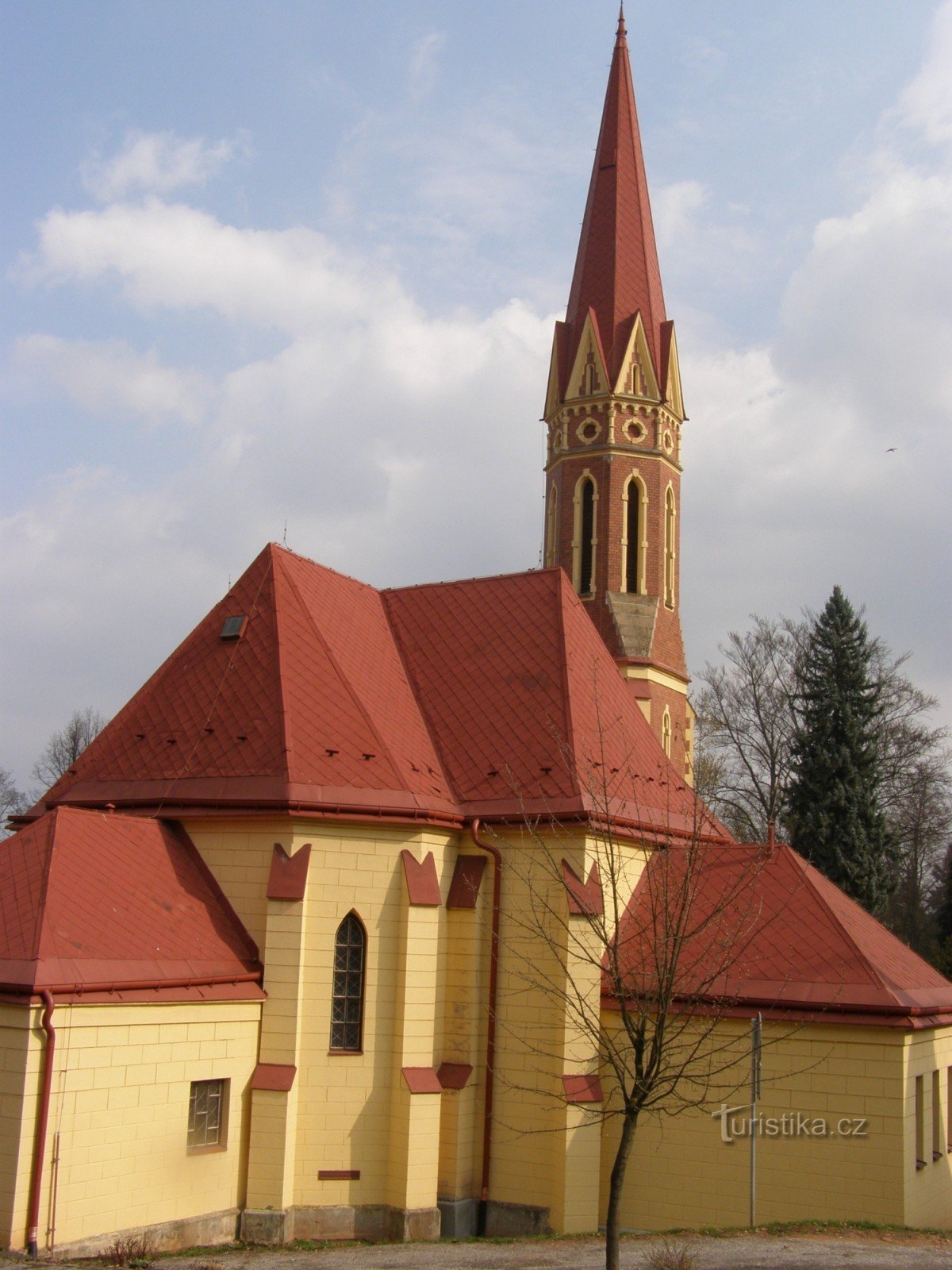 Trutnov - evangelische kerk, zaal van Bohuslav Martinů