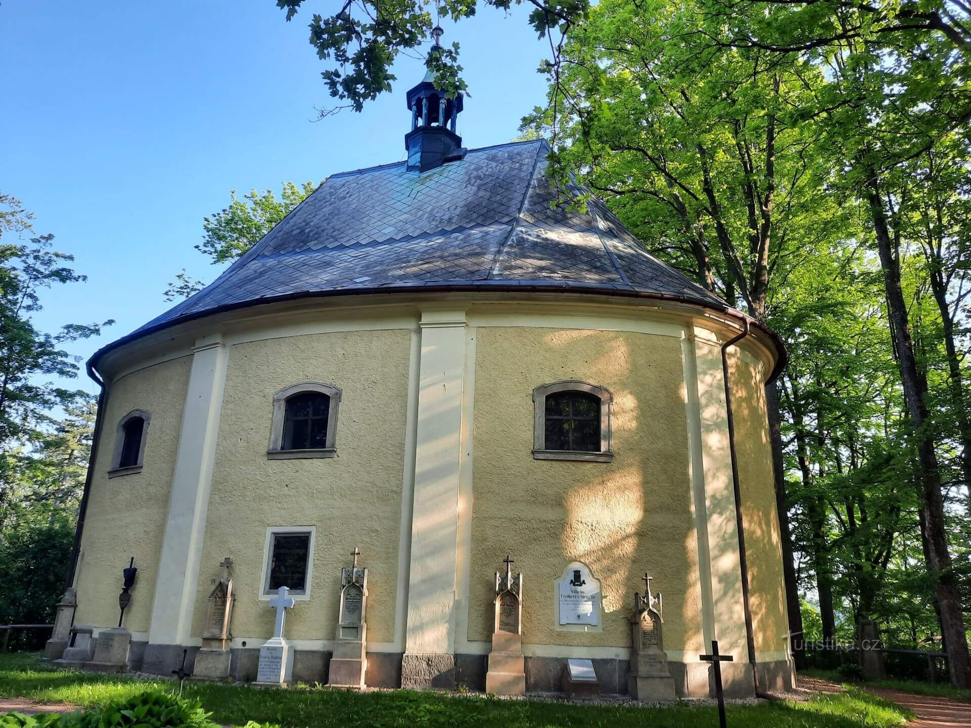 Trutnov, Komentiran NS sprehod Dan bitke pri Trutnovem, Janská kaple, malo vojaško pokopališče