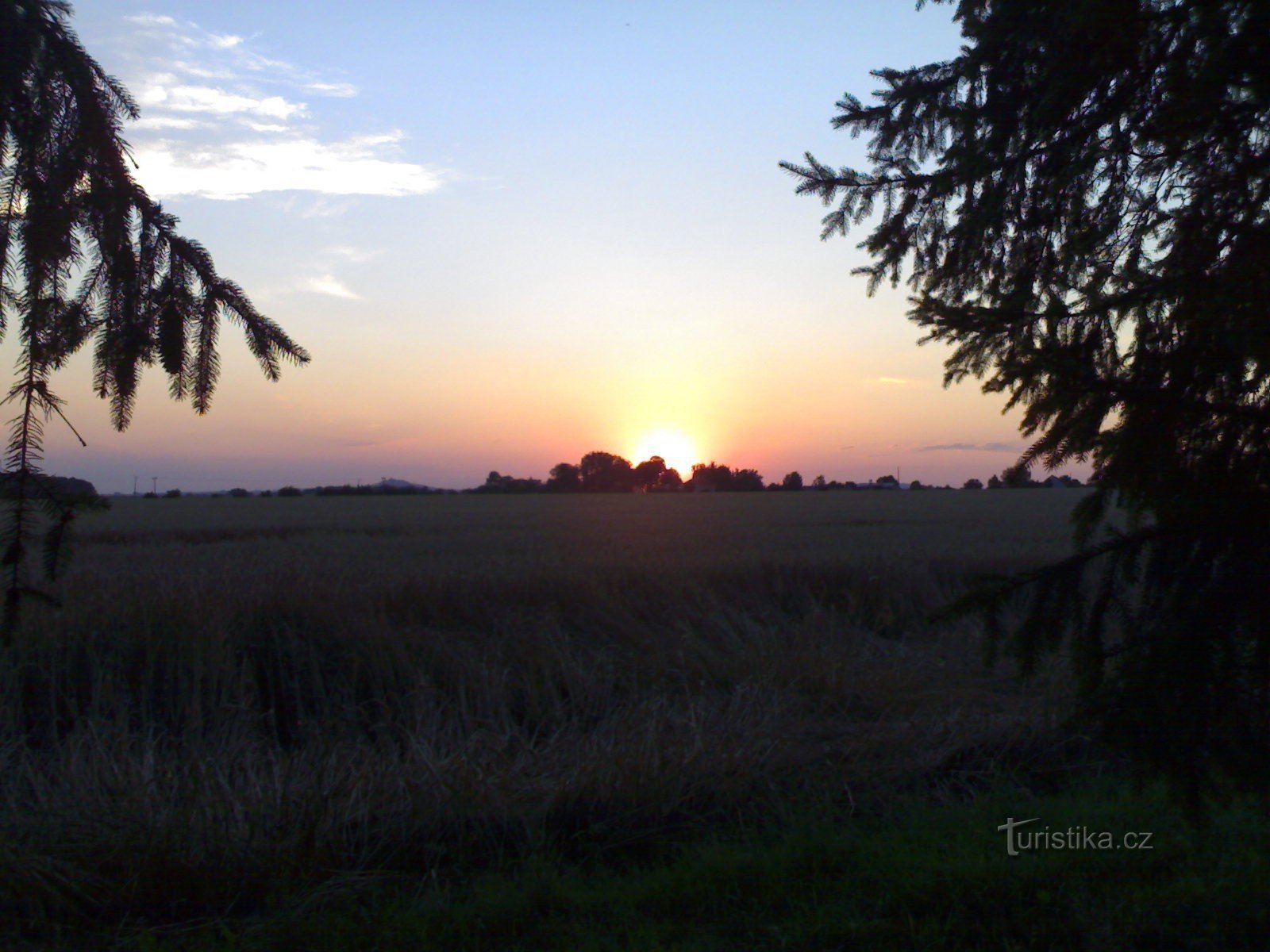 Tuř at sunset from Butovs