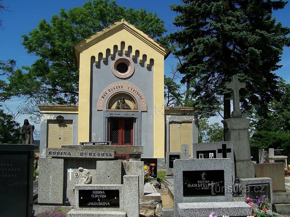 Tuřany – hřbitov u kostela Nanebevzetí Panny Marie