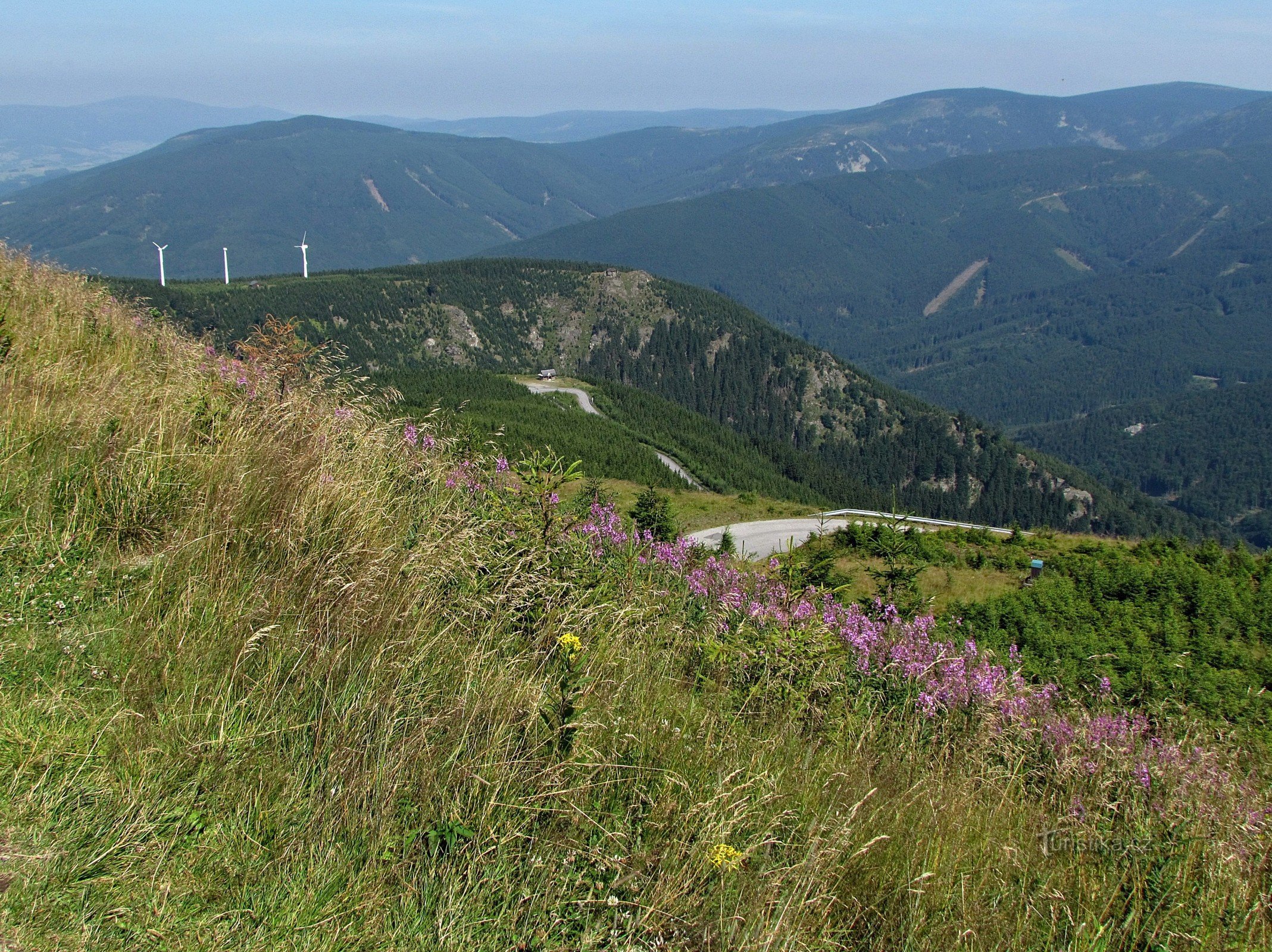 Toeristische rustplaats onder Dlouhy straněni