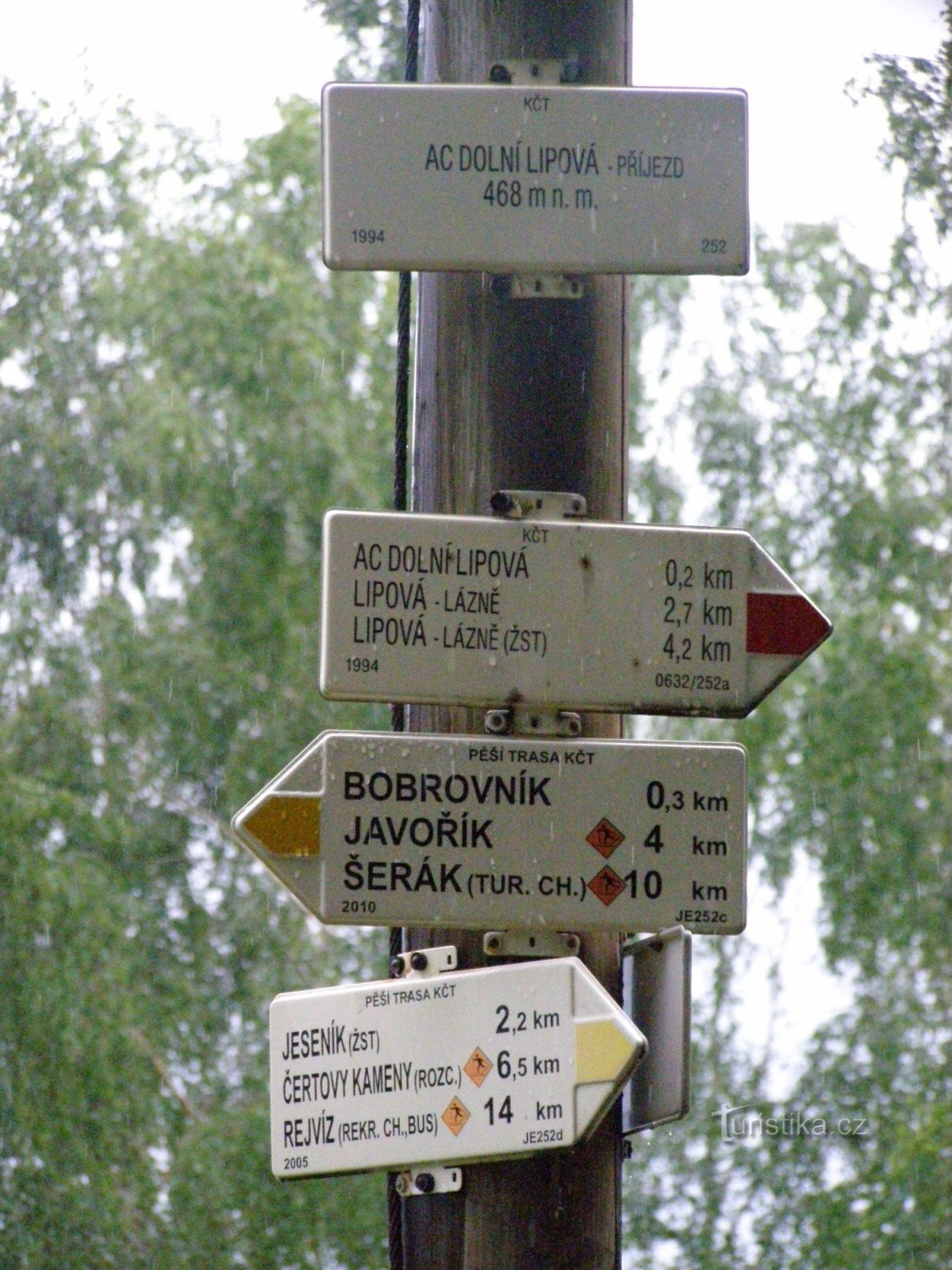 tourist crossroads - AC Dolní Lipová