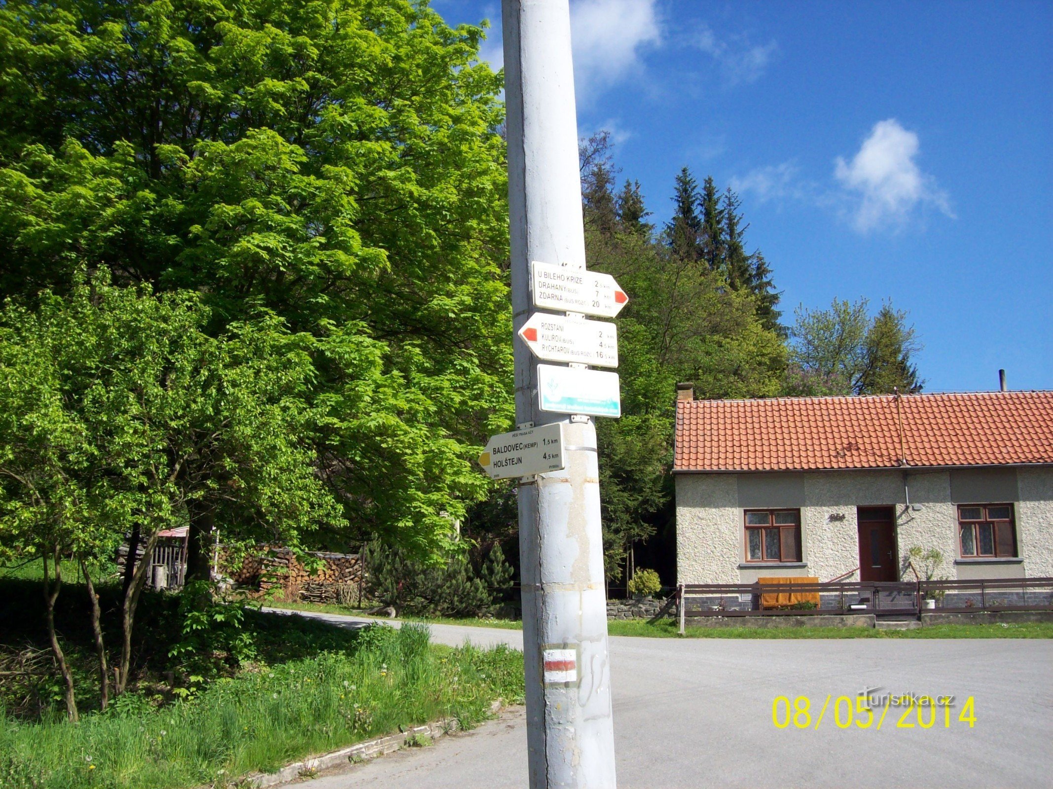 Turistické rozcestí Baldovec náves
