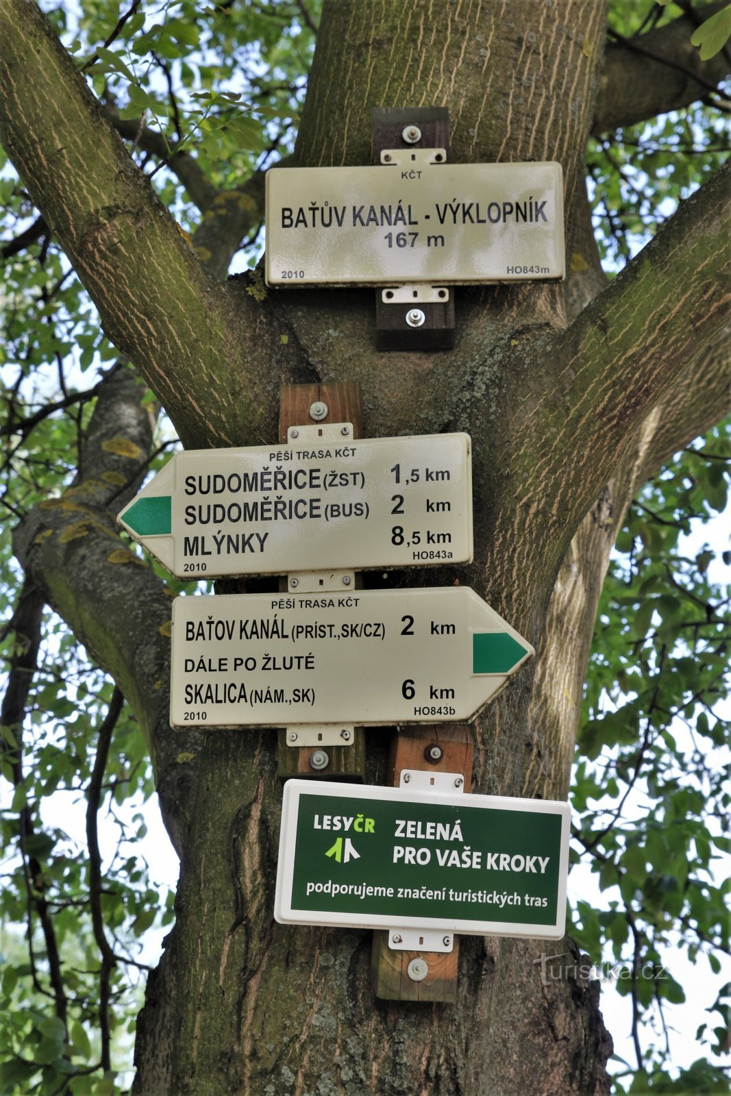 Turistvejkryds Baťův-kanalen-Výklopník