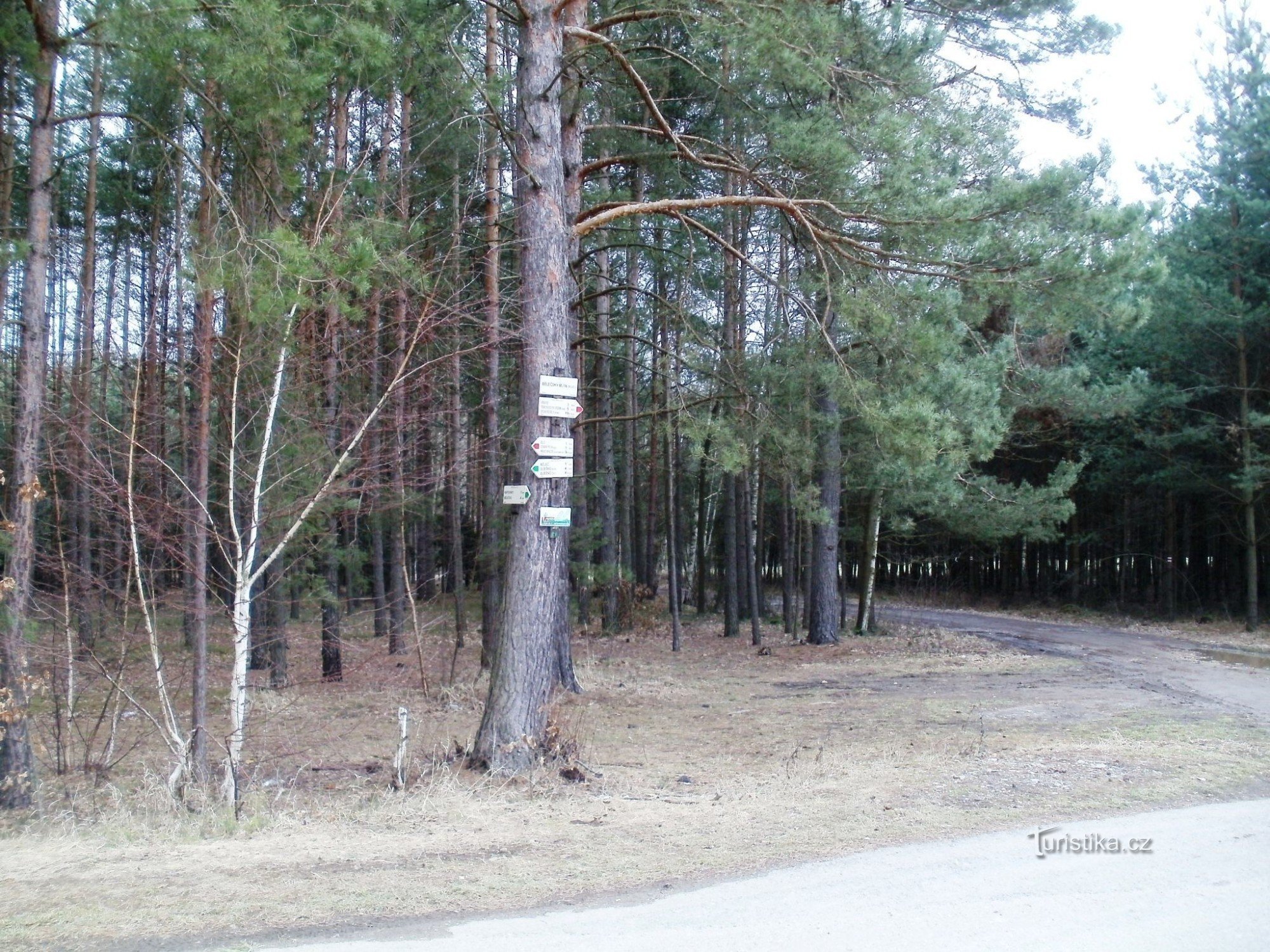 turistkorsning Bělečský mlýn