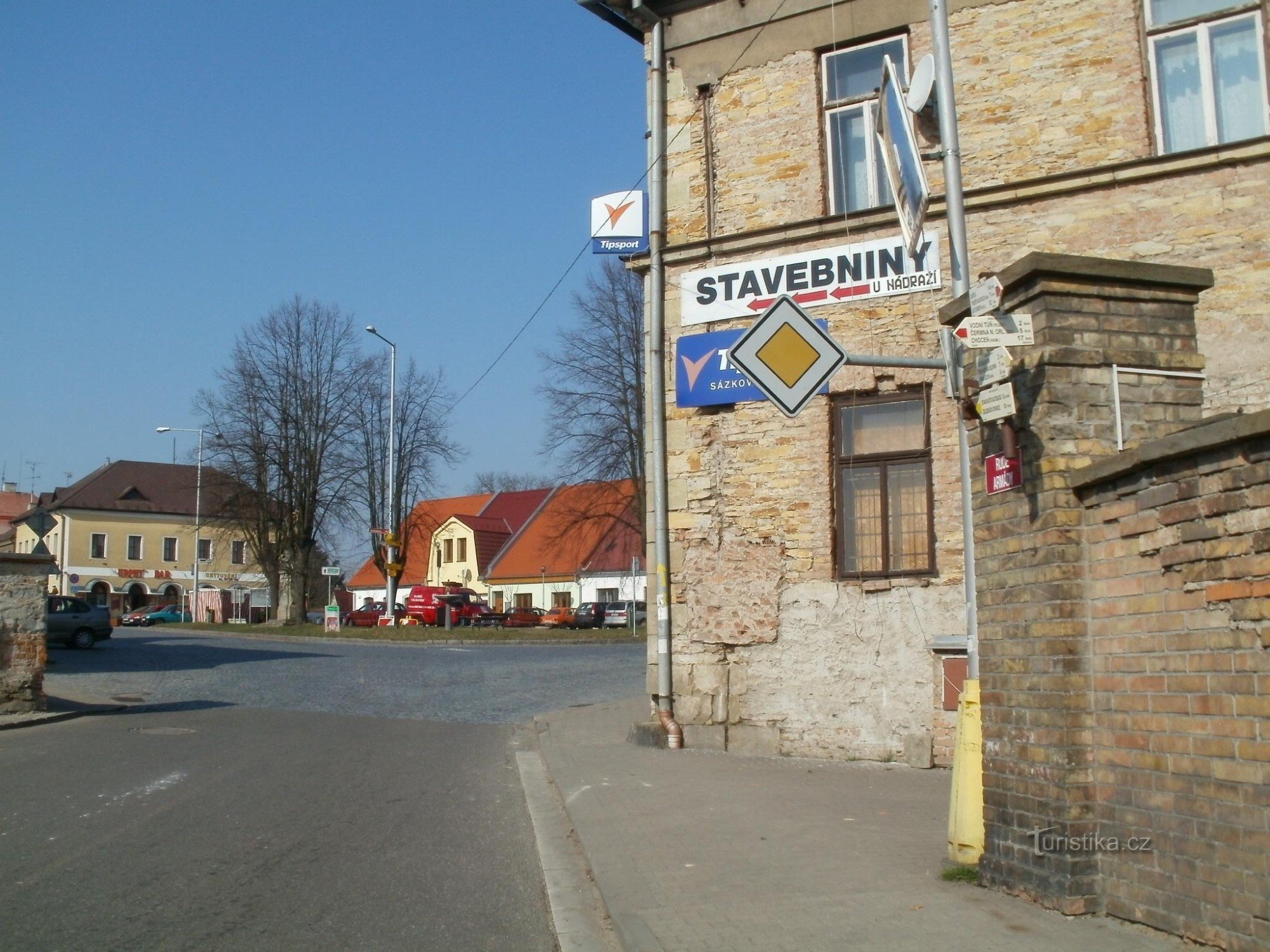 Borohrádek tourist crossroads