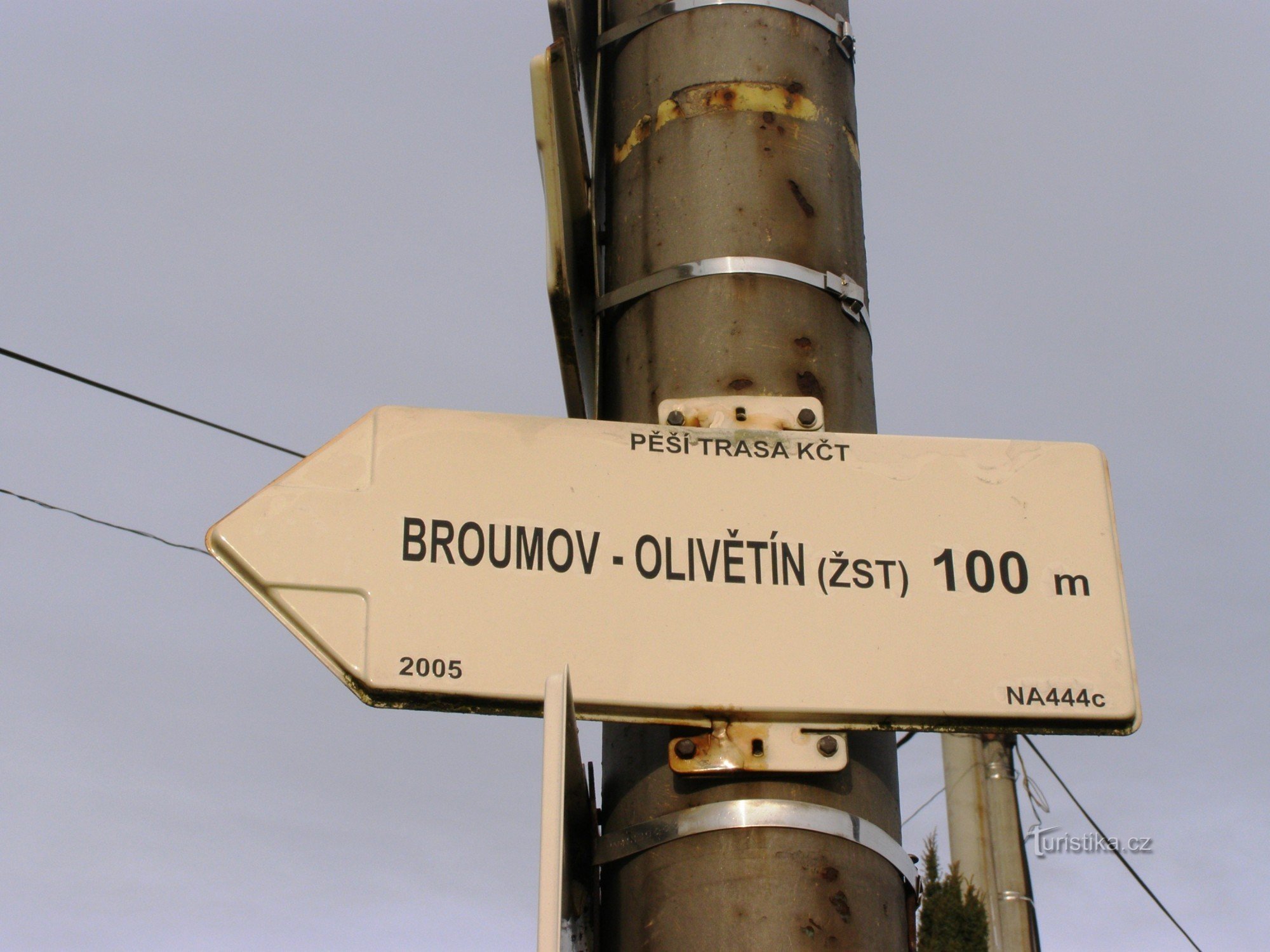 toeristisch kruispunt - Broumov, Olivetín