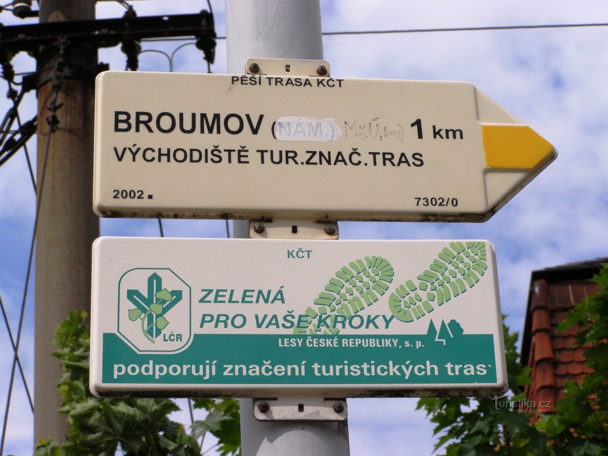 touristische Kreuzung Broumov - Bahnhof, Bahnhof