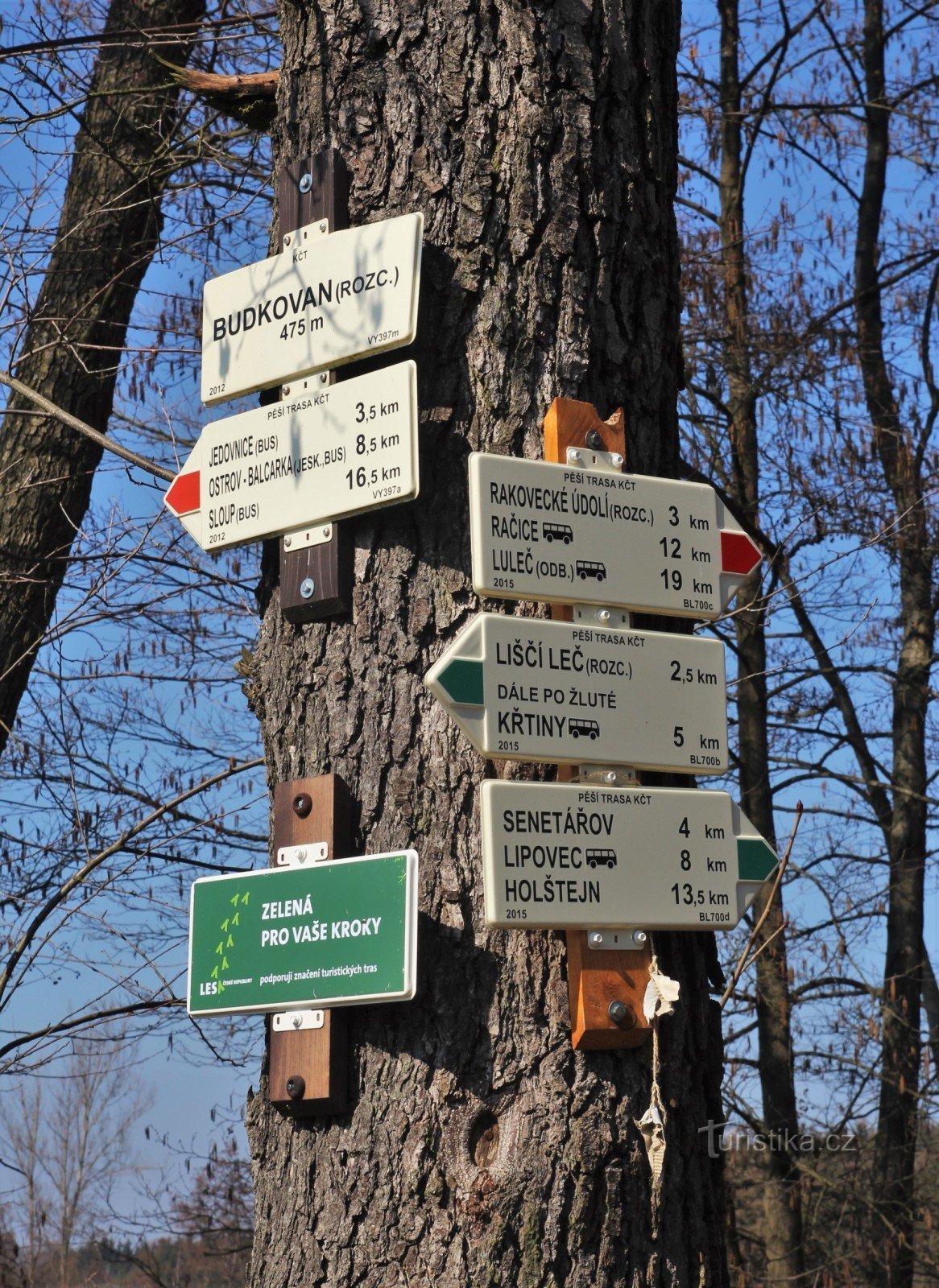 Turistické rozcestí Budkovan, rozc.