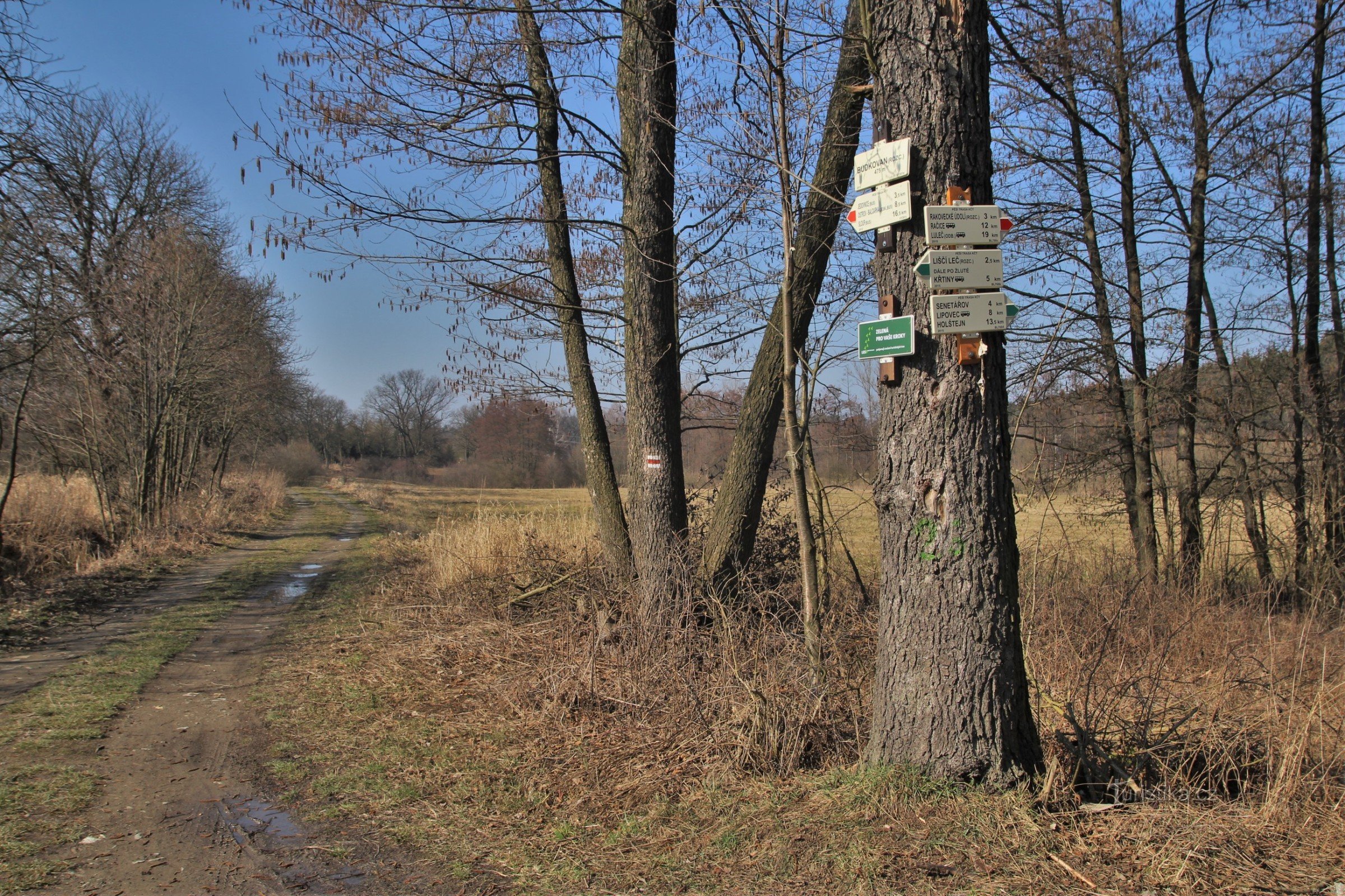 Tourist junction Budkovan, junction