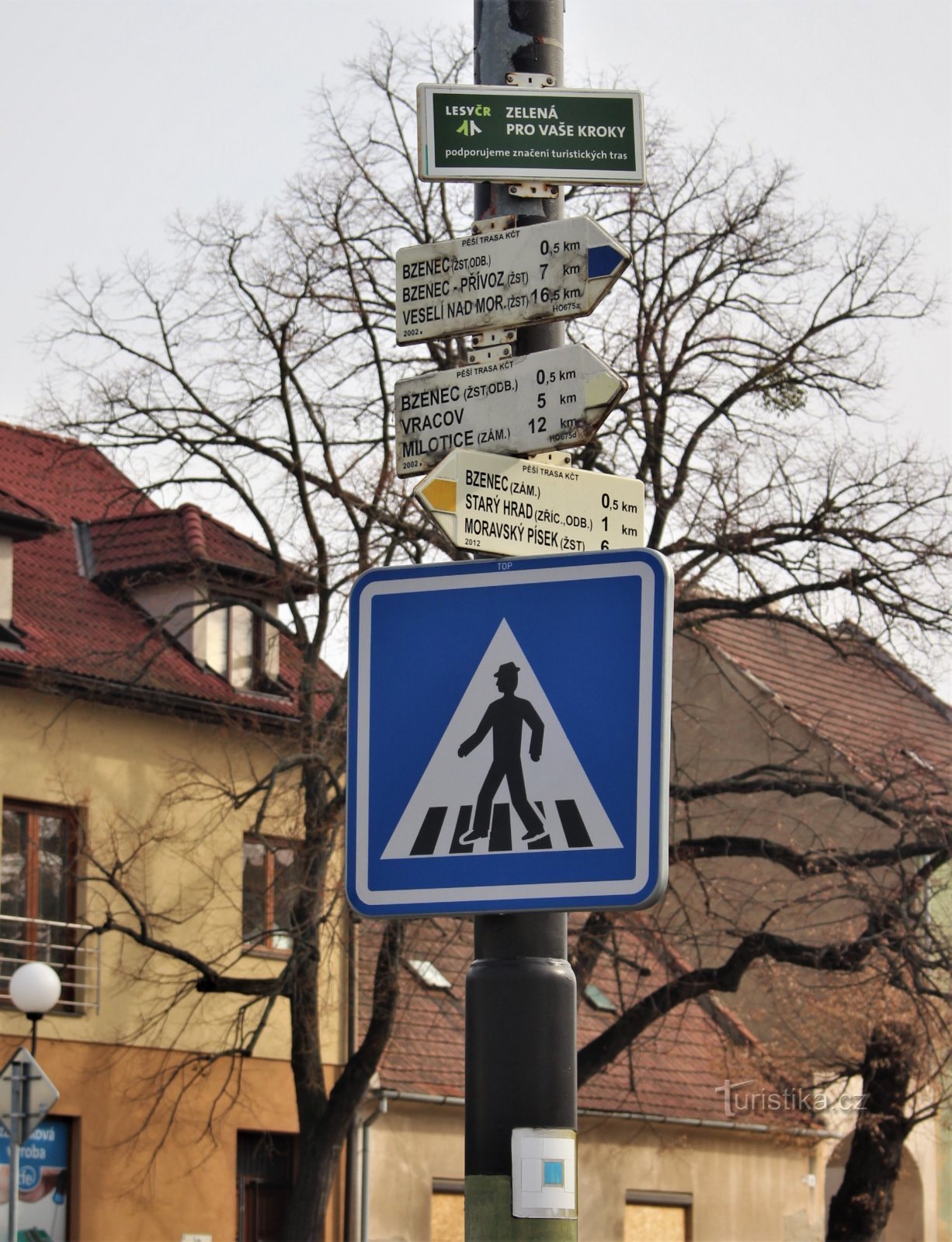 Encruzilhada turística Bzenec