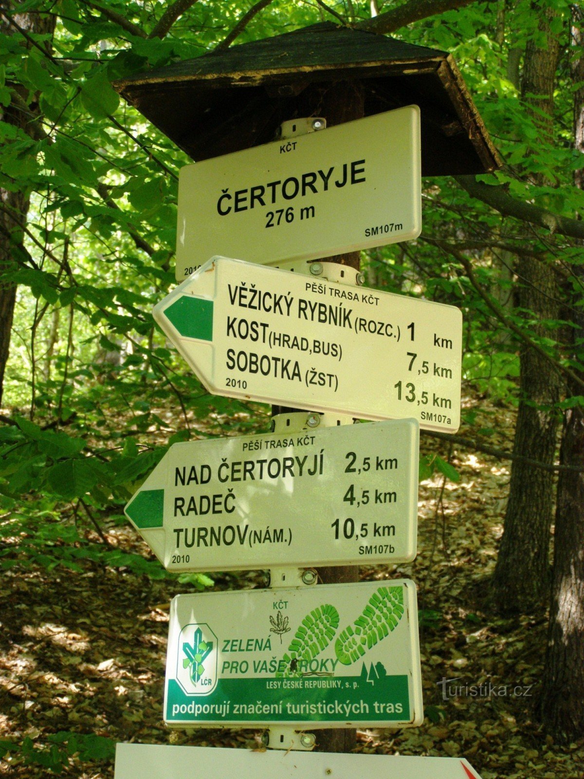 turisztikai kereszteződése Čertoryje