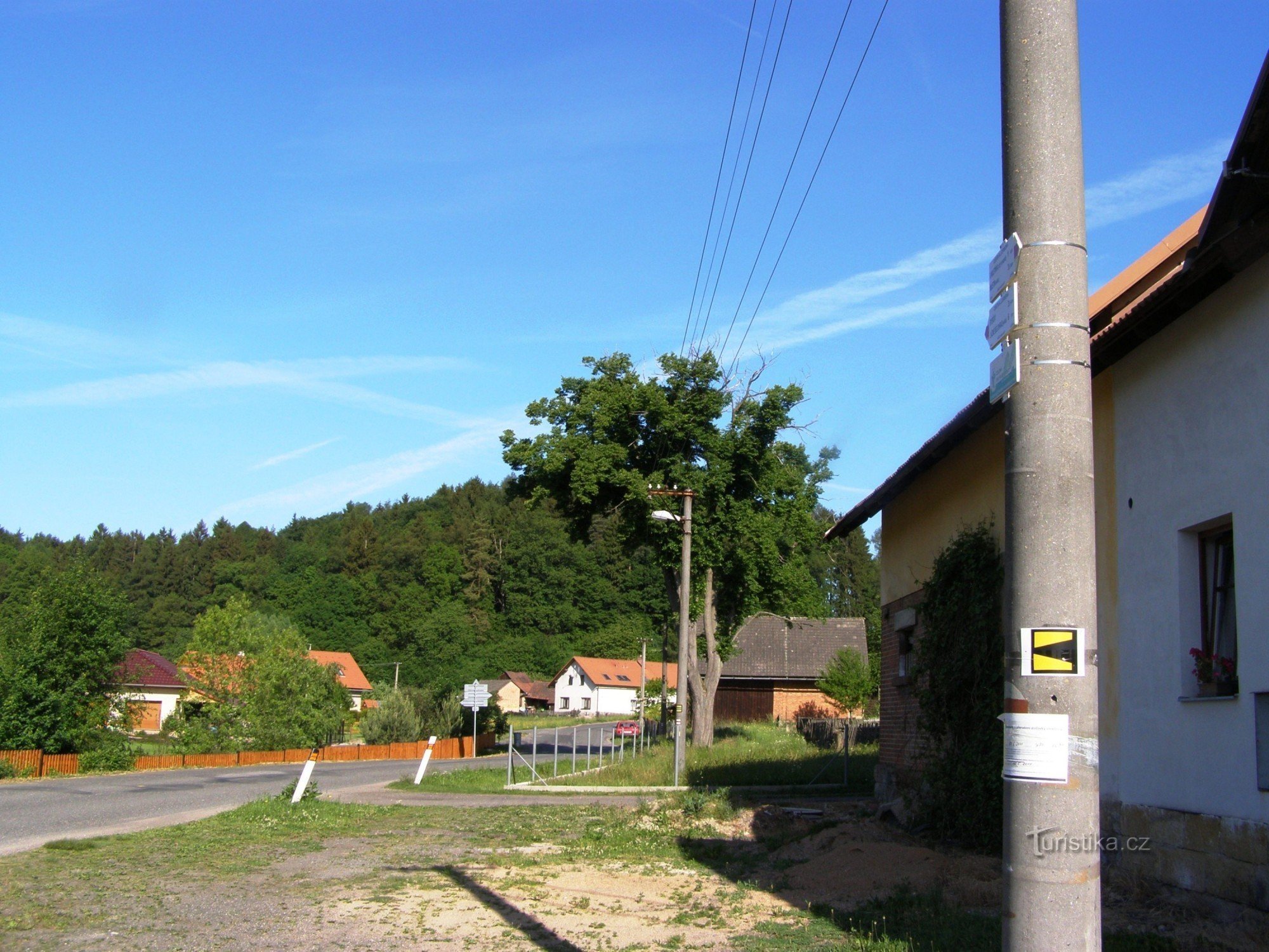 turistkorsning Červená Třemešná