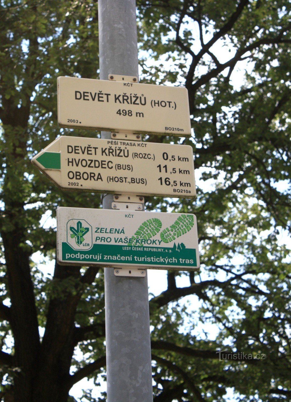 Tourist crossroads Nine Crosses