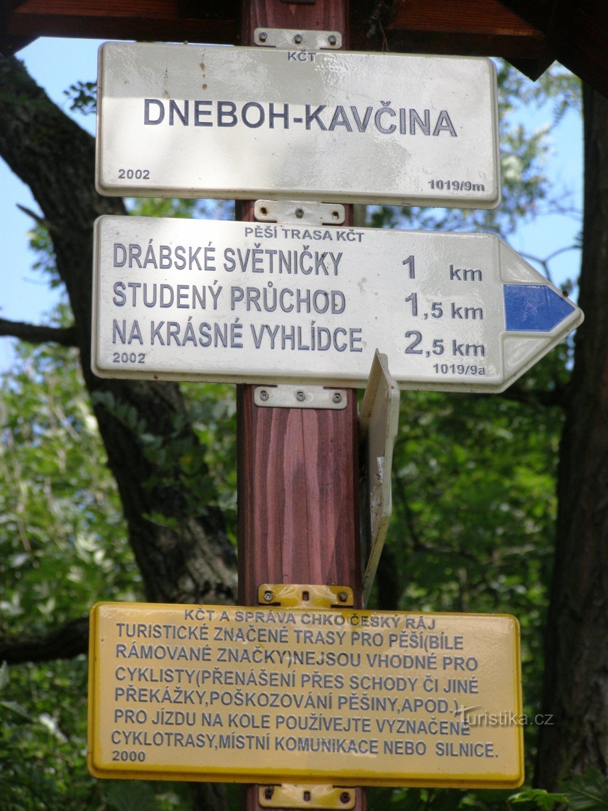 turističko raskrižje Dneboh - Kavčina