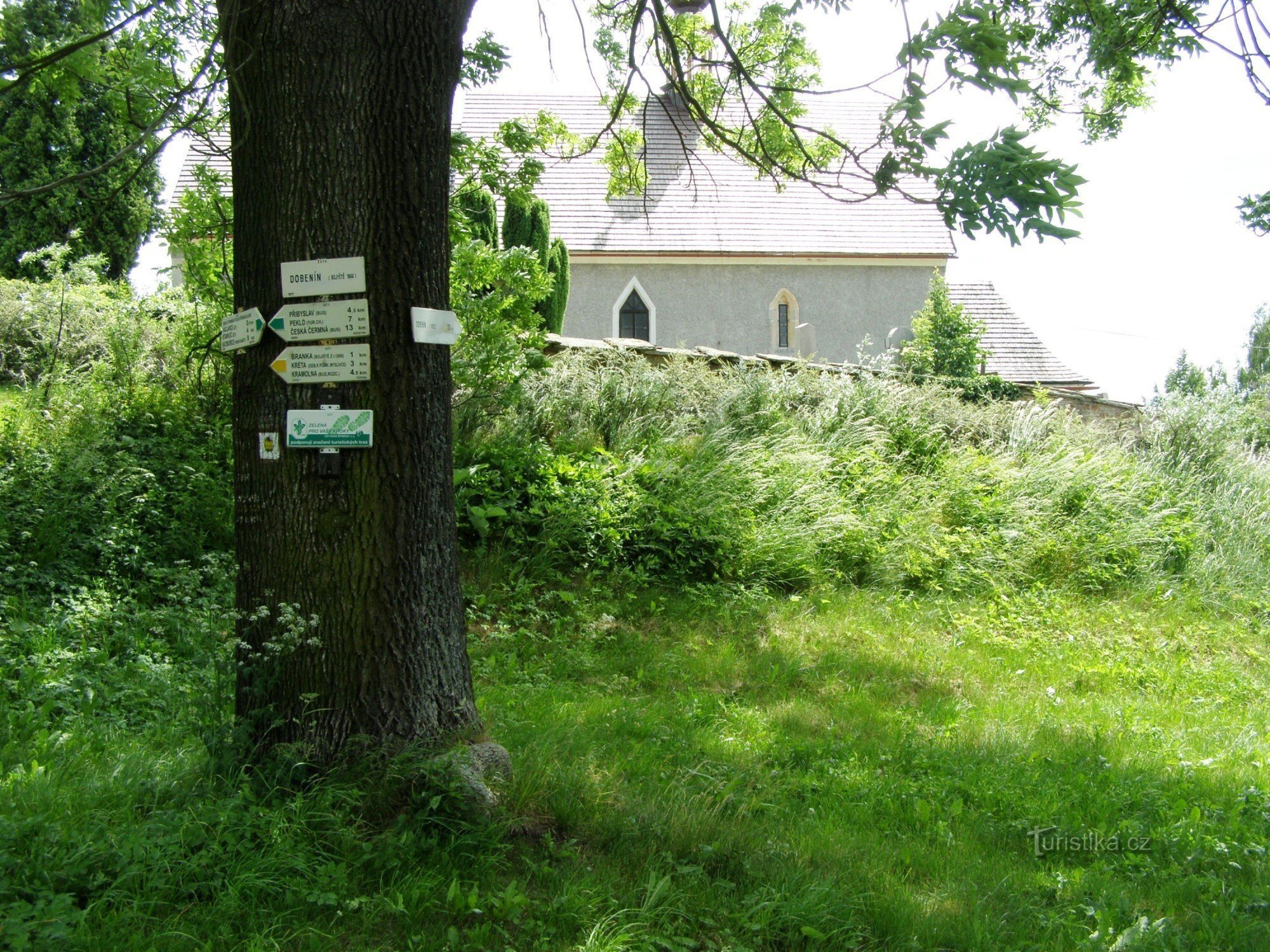 Touristenknotenpunkt Dobenín (Václavice)