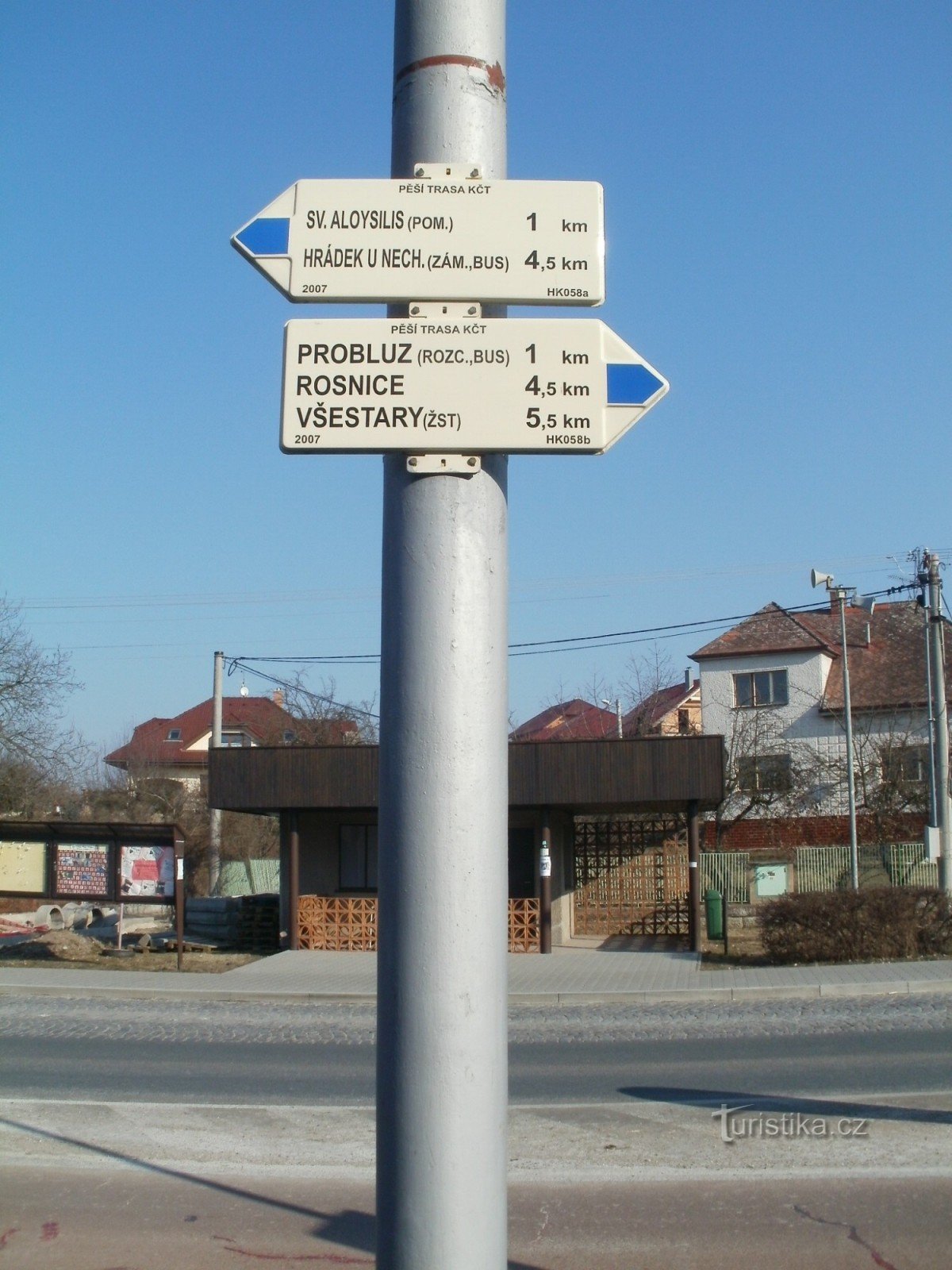 tourist crossroads Dolní Přím