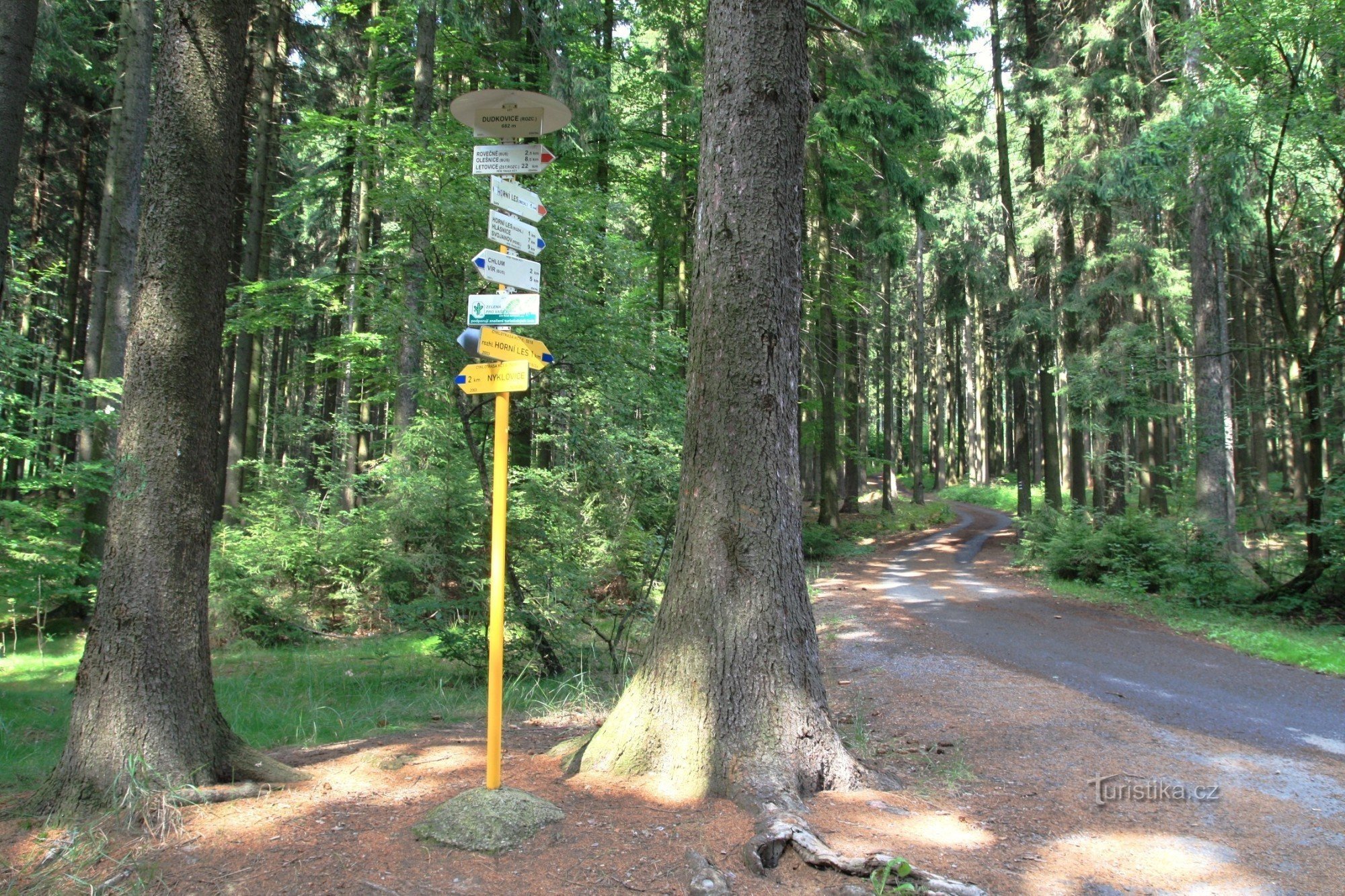 Dudkovice tourist crossroads