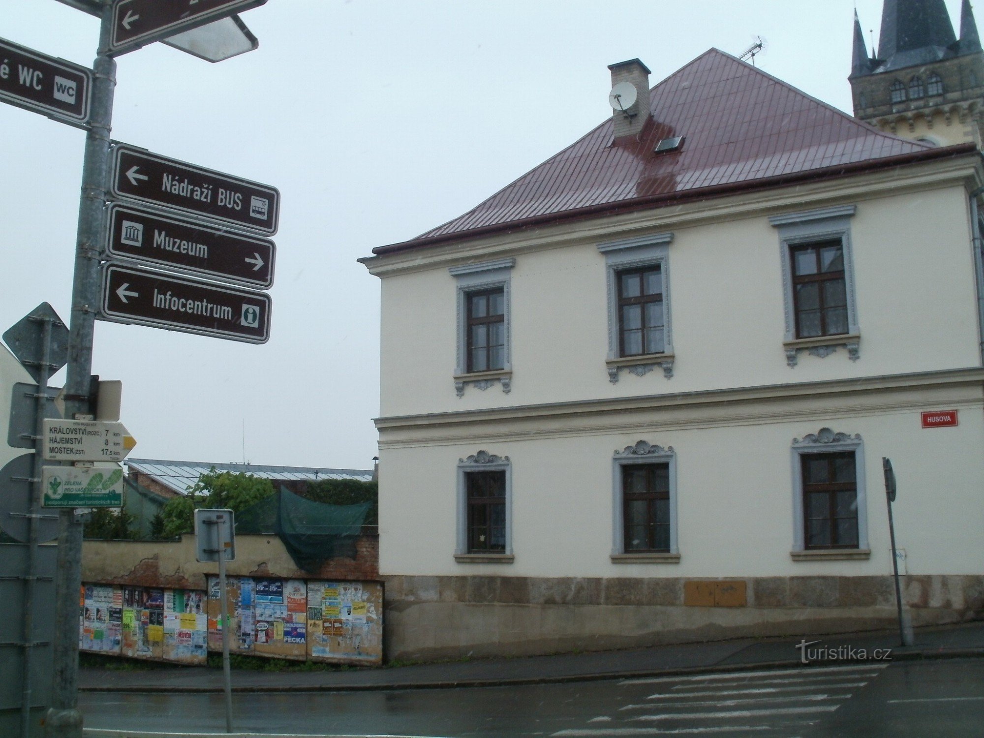 encruzilhada turística Dvur Králové - centro