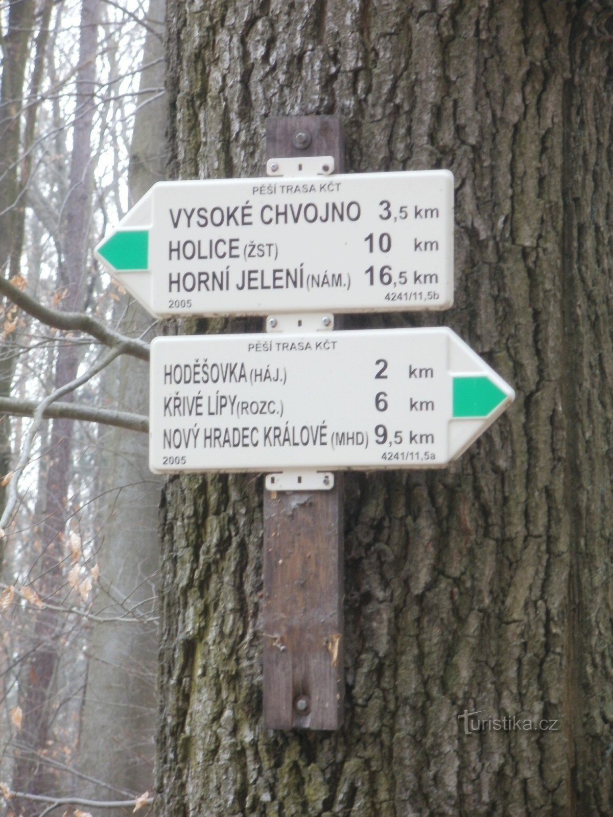 Encruzilhada turística da reserva natural de Kindlovka