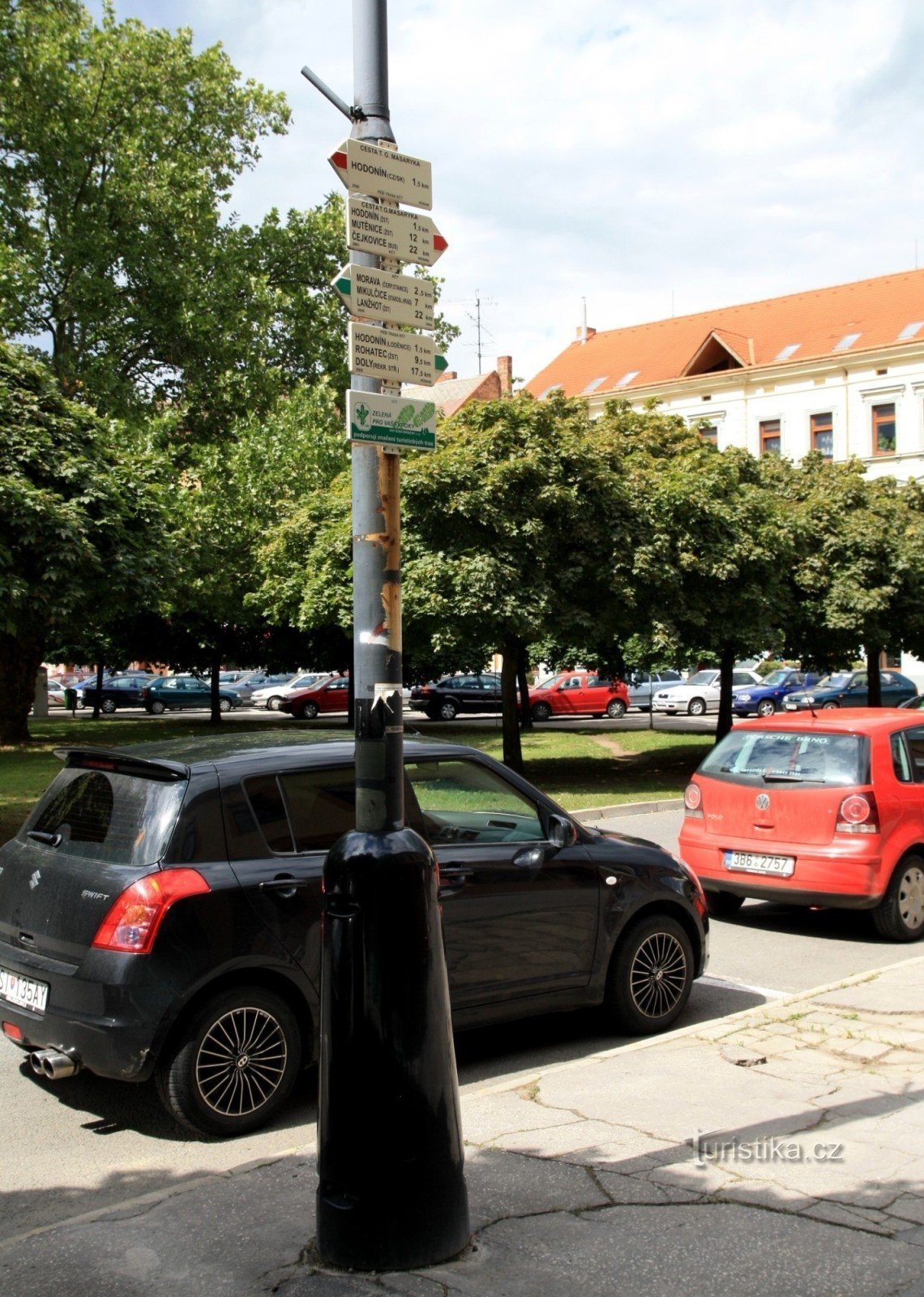 Encruzilhada turística Hodonín-náměstí