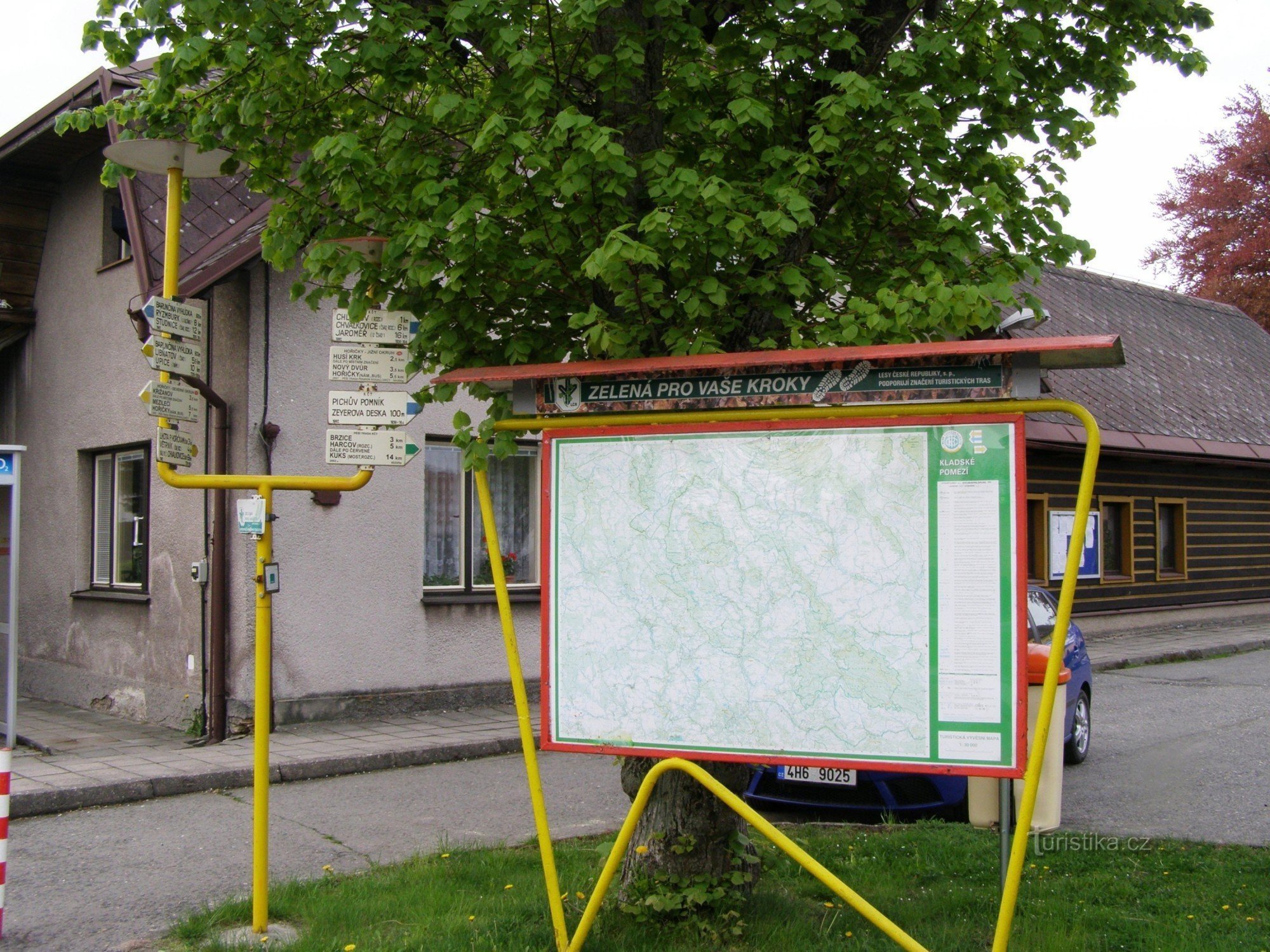 the tourist crossroads of Hořičky