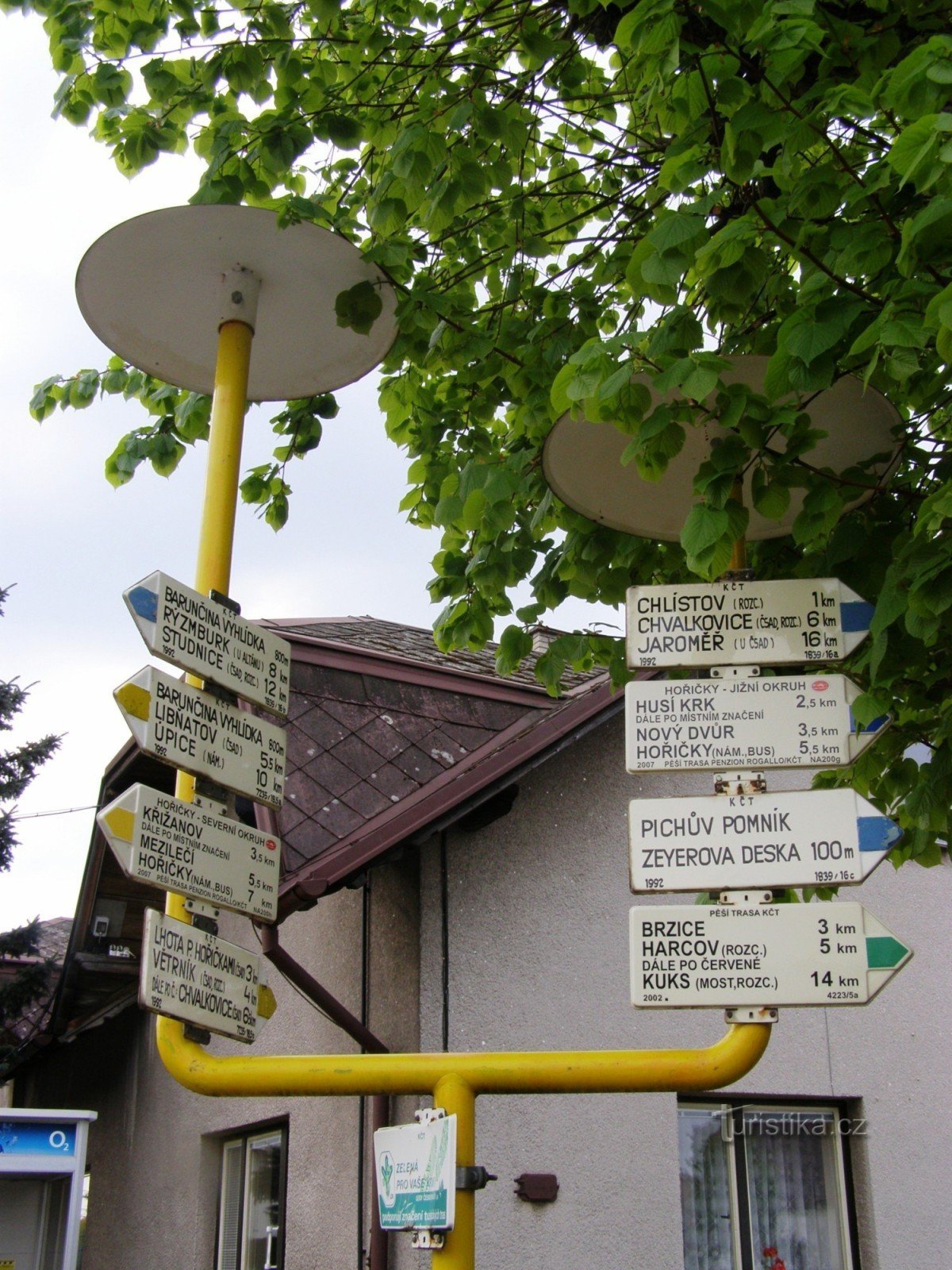 the tourist crossroads of Hořičky