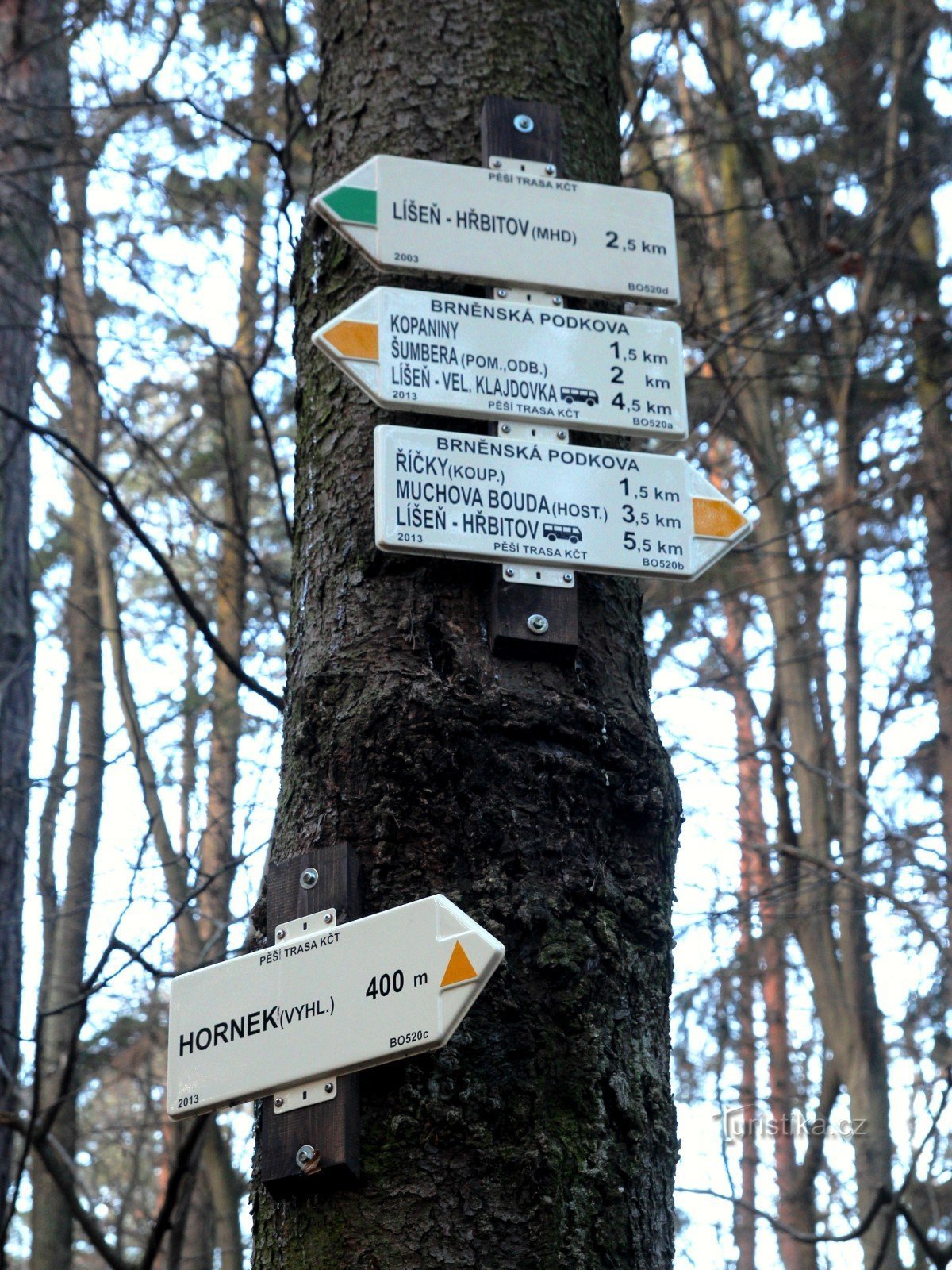 Touristischer Knotenpunkt Hornek-Vyhlídka