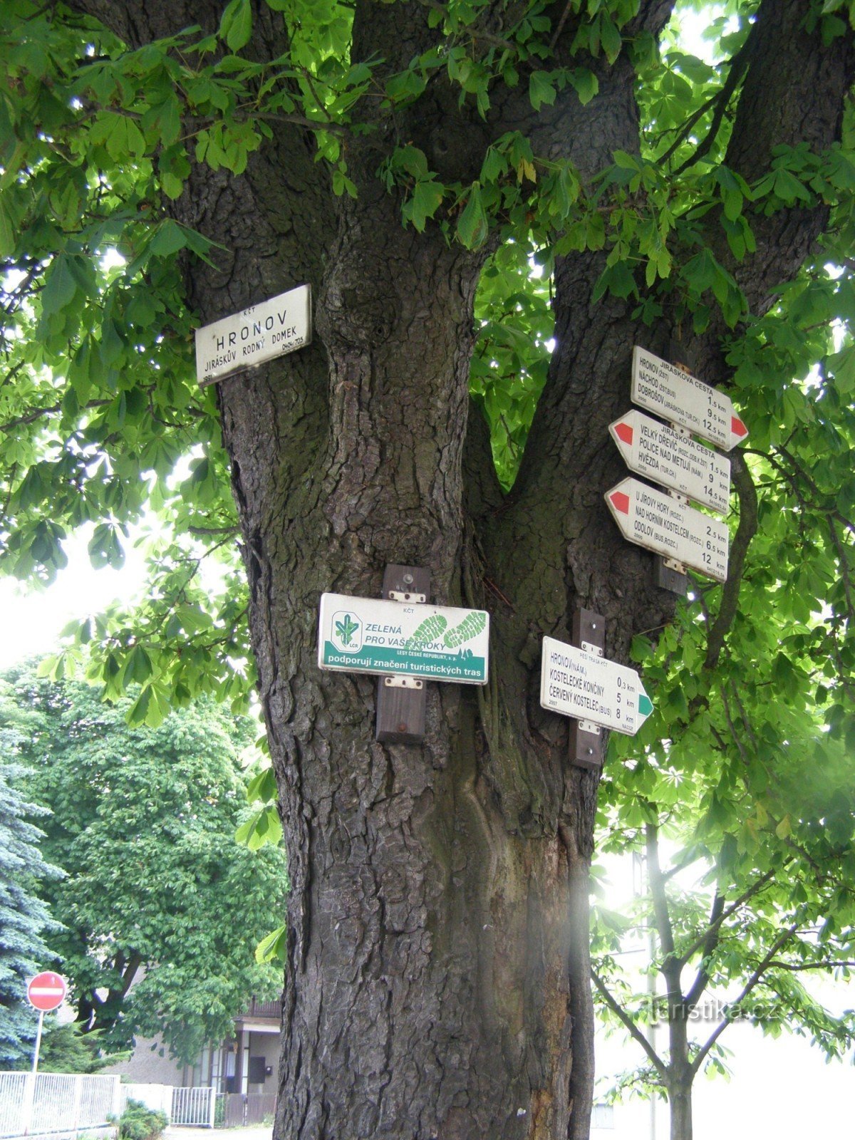tourist crossroads Hronov - Jirásk's birthplace
