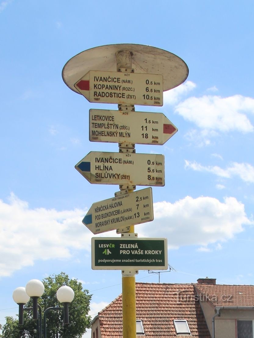 Ivančice tourist crossroads