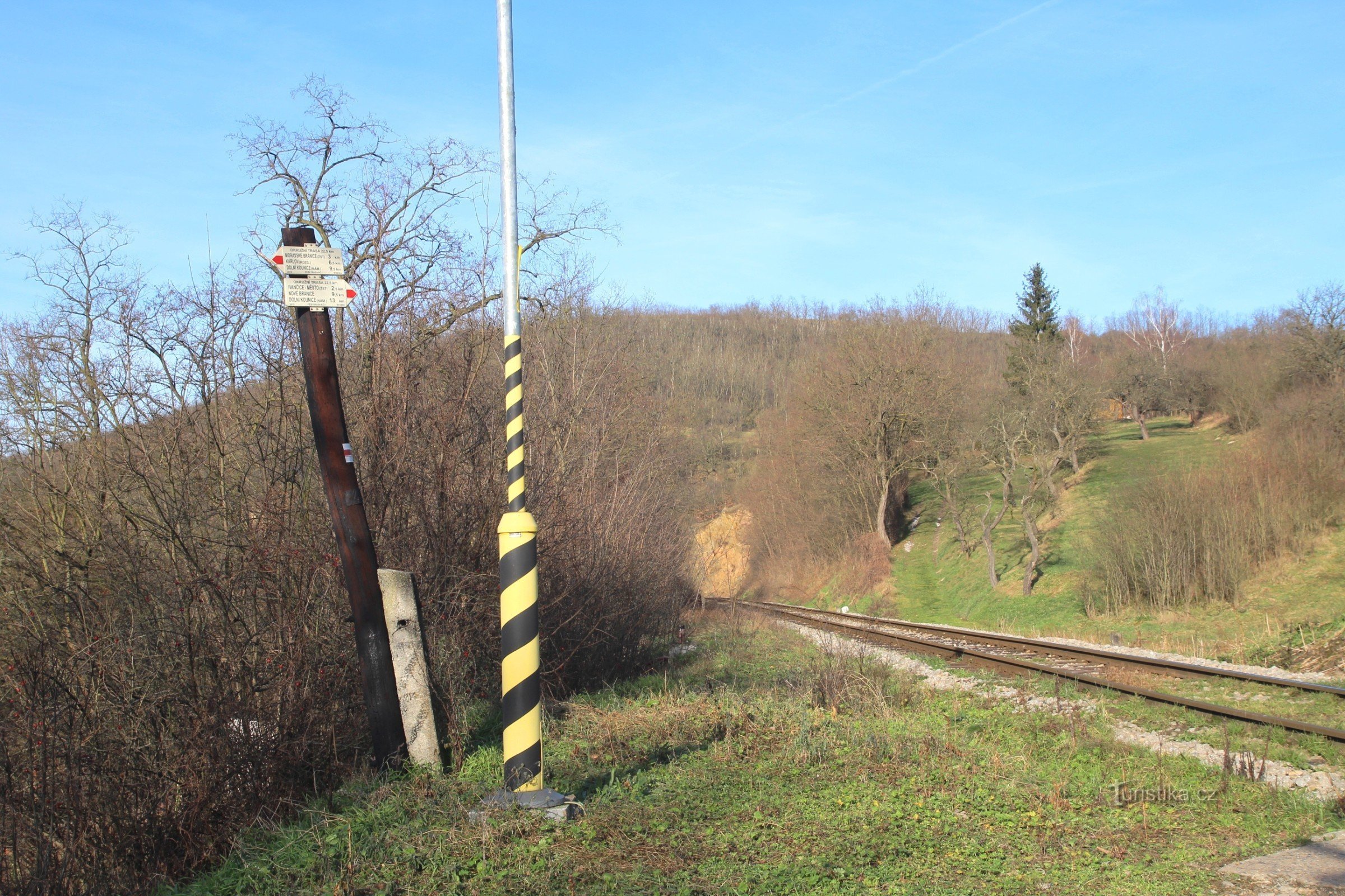 Touristische Kreuzung Kurort Ivančice