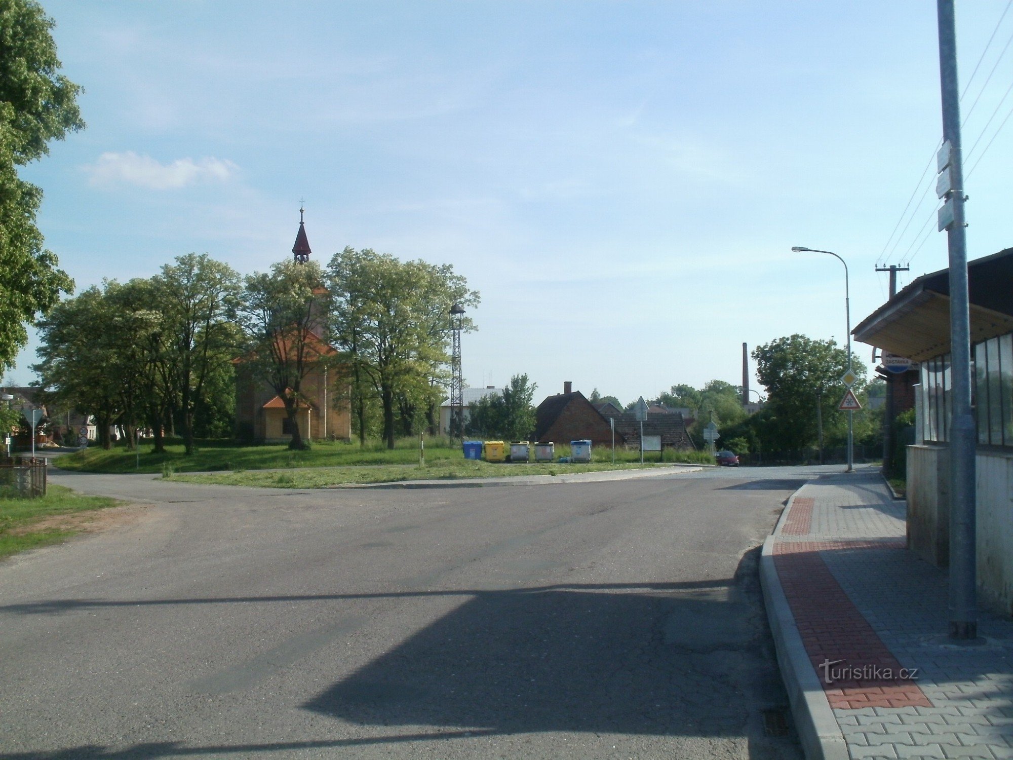toeristisch kruispunt van Jeníkovice