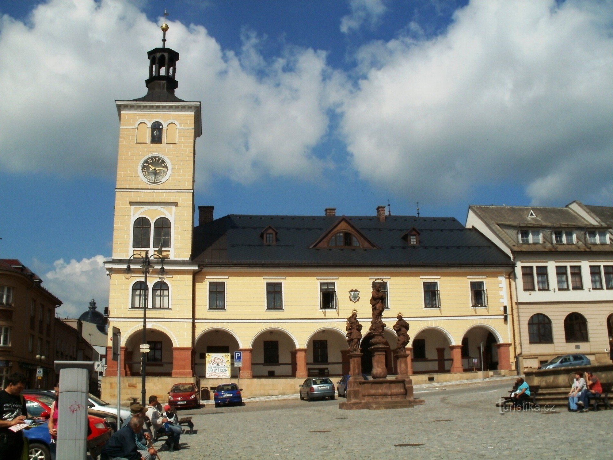 toeristisch kruispunt Jilemnice - Masarykovo náměstí