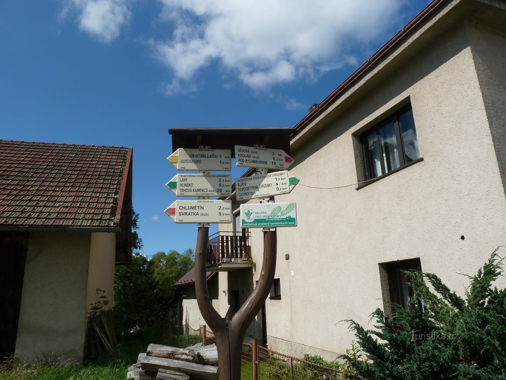 Kameničky tourist crossroads