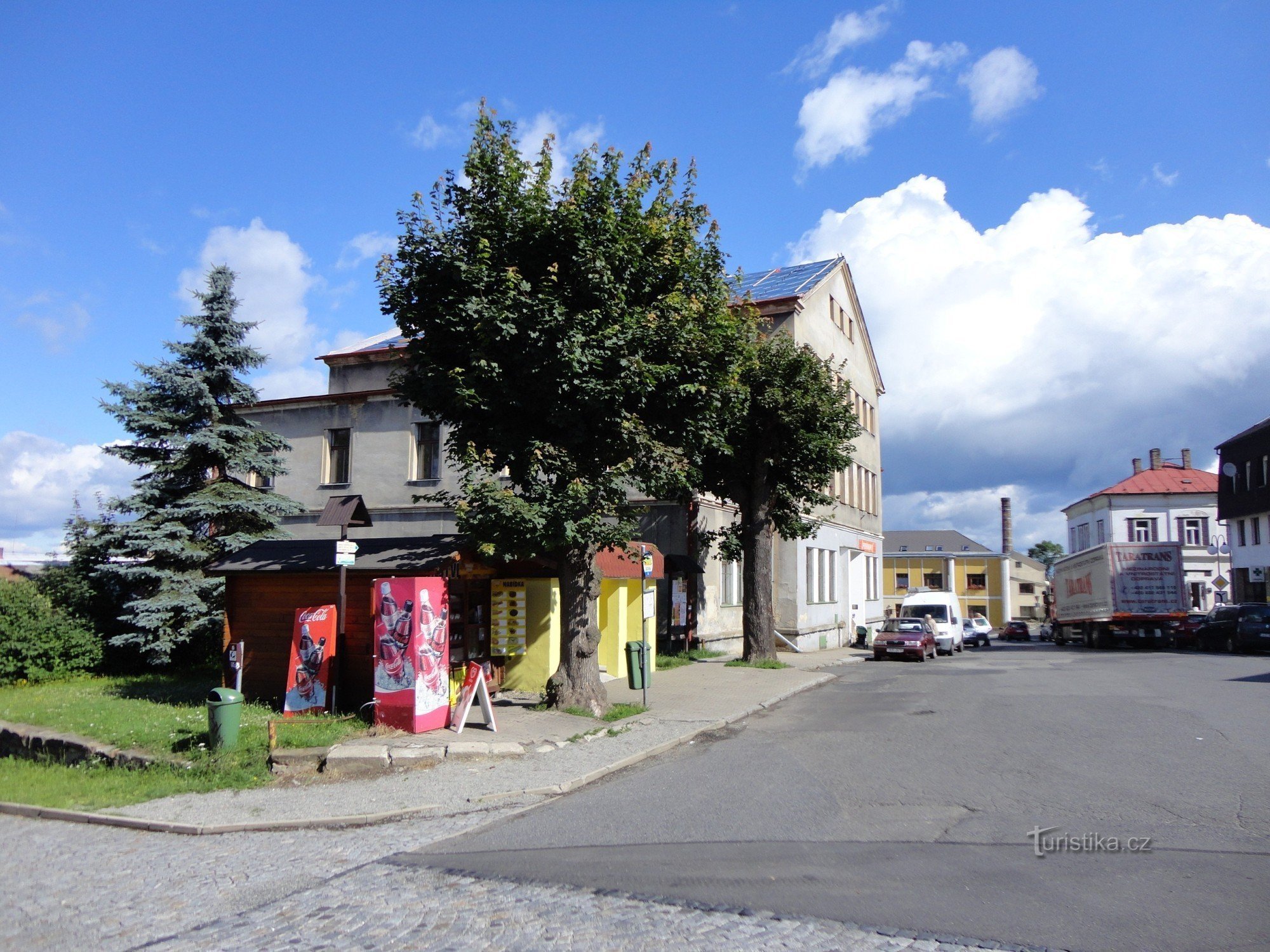 rozdroże turystyczne Kamenický Šenov - nám. TGM