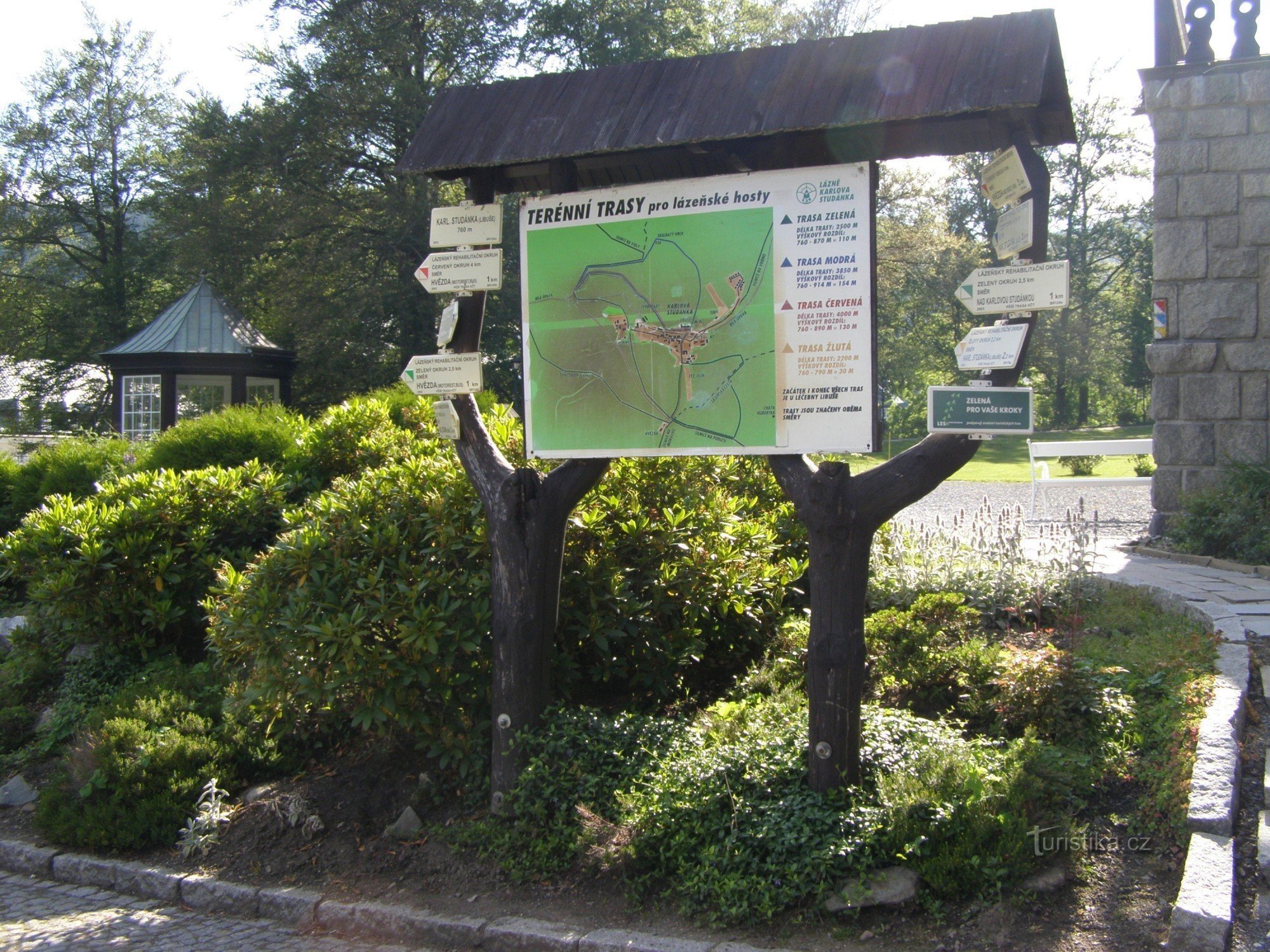 turistické rozcestí Karlova Studánka - Libuše