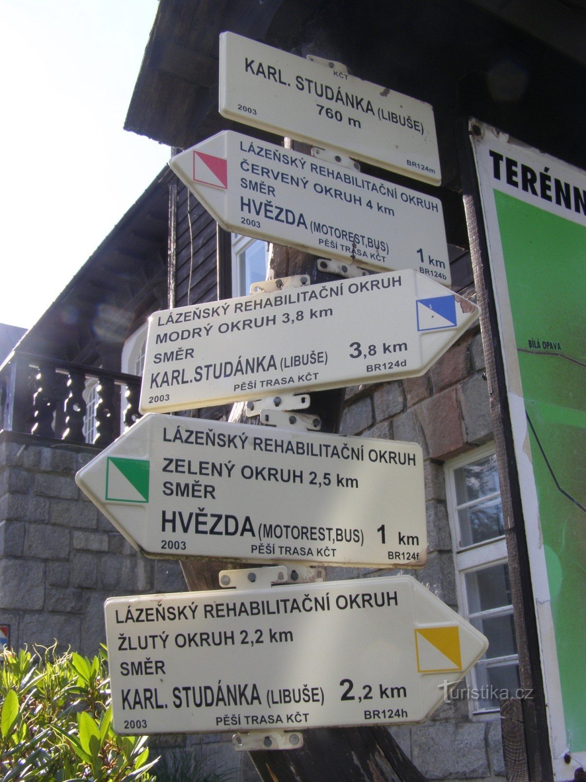 touristische Kreuzung Karlova Studánka - Libuše