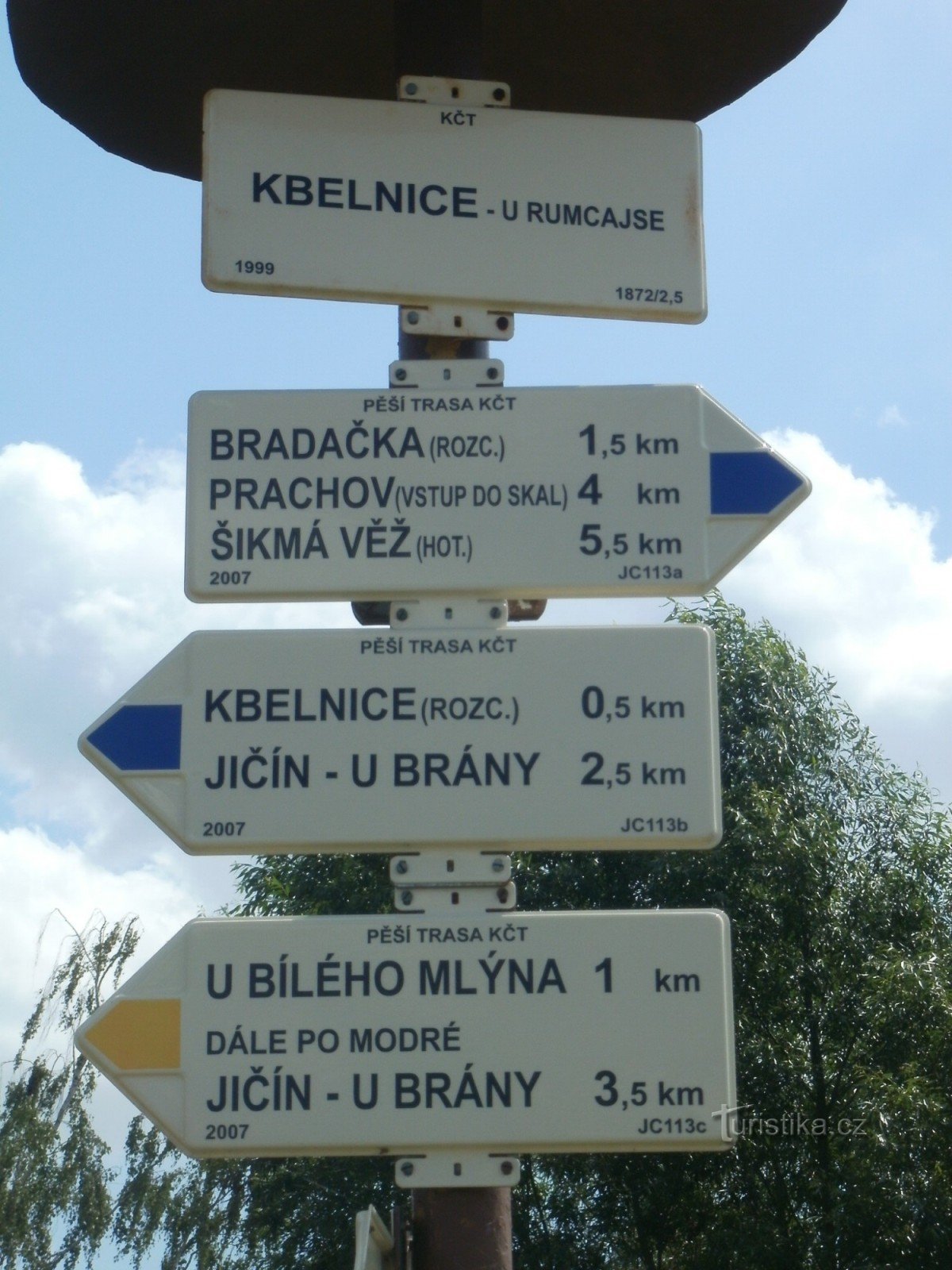 răscruce turistică Kbelnice - U Rumcajse