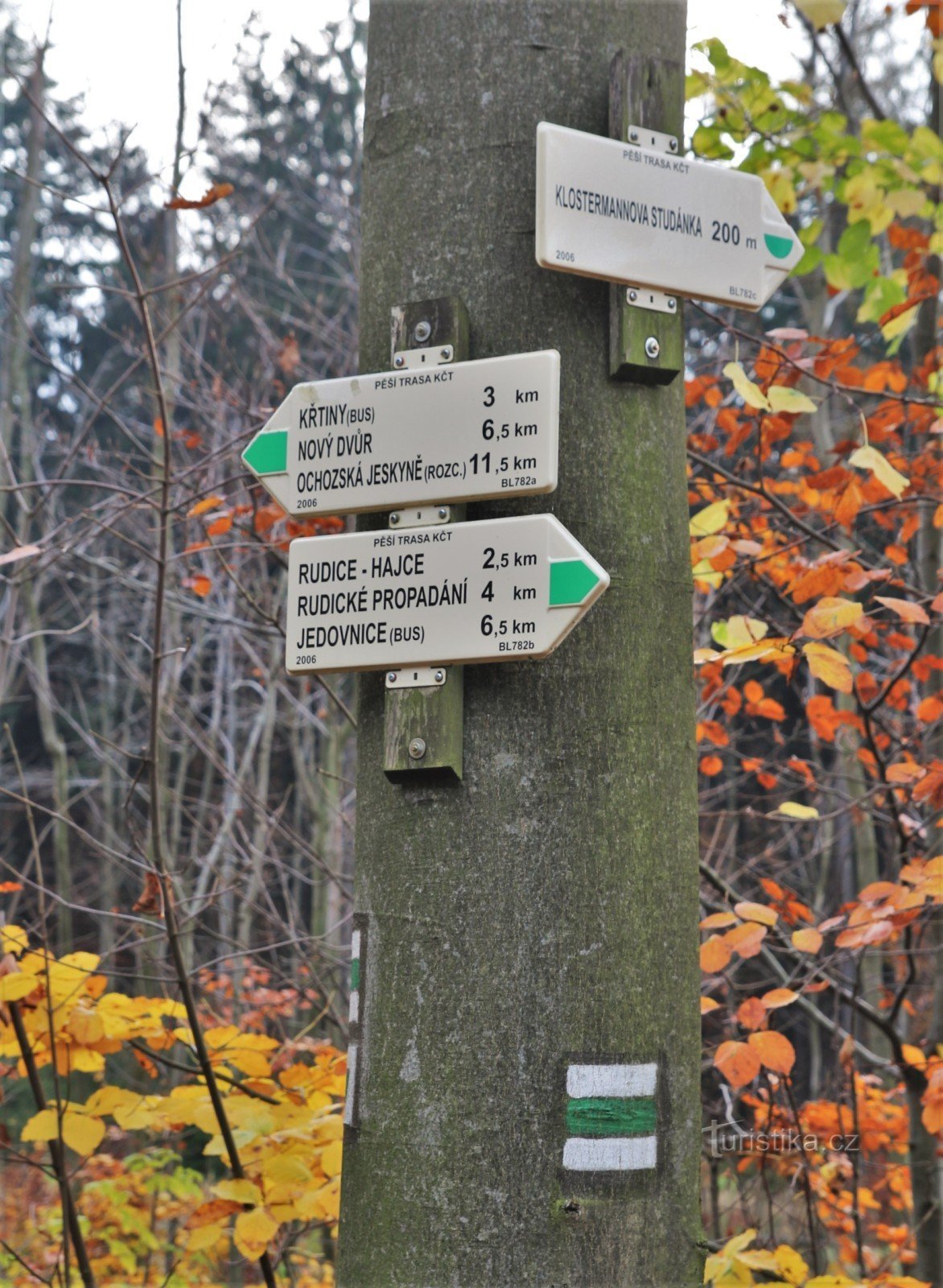 Turističko križanje Klostermannov bunar, odvojak