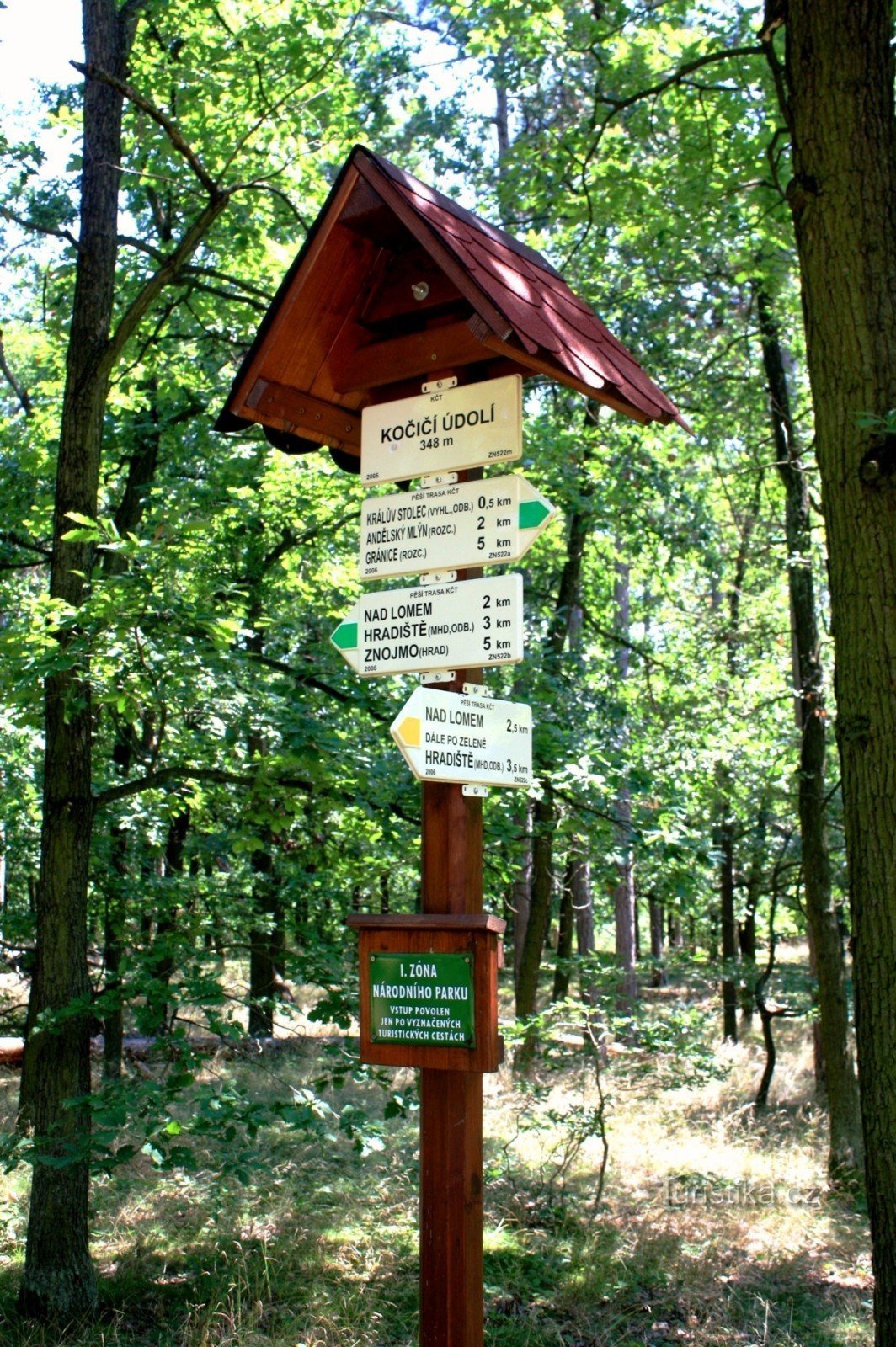 Kočičí údolí turistkorsning