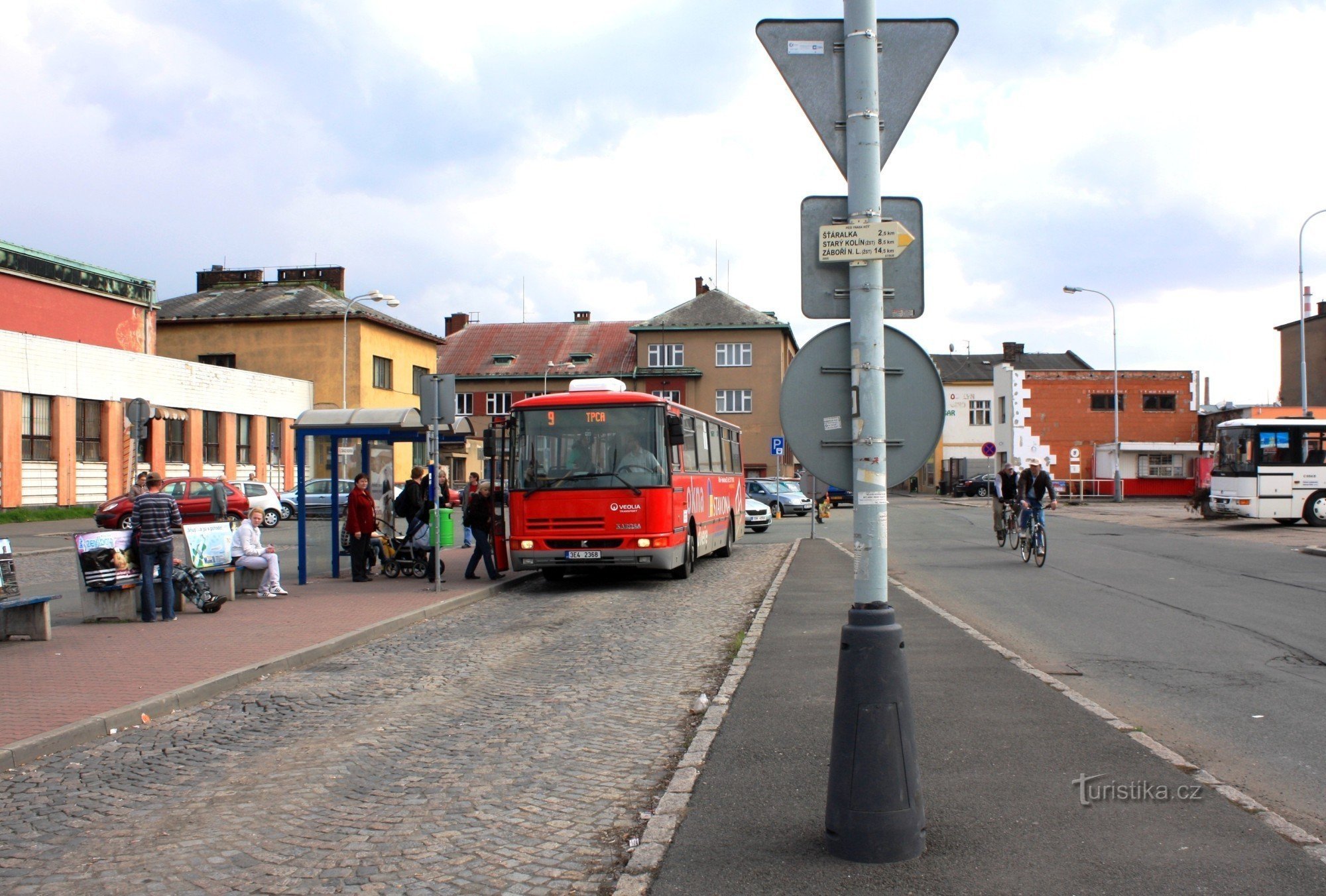 Turistvejkryds Kolín nádraží