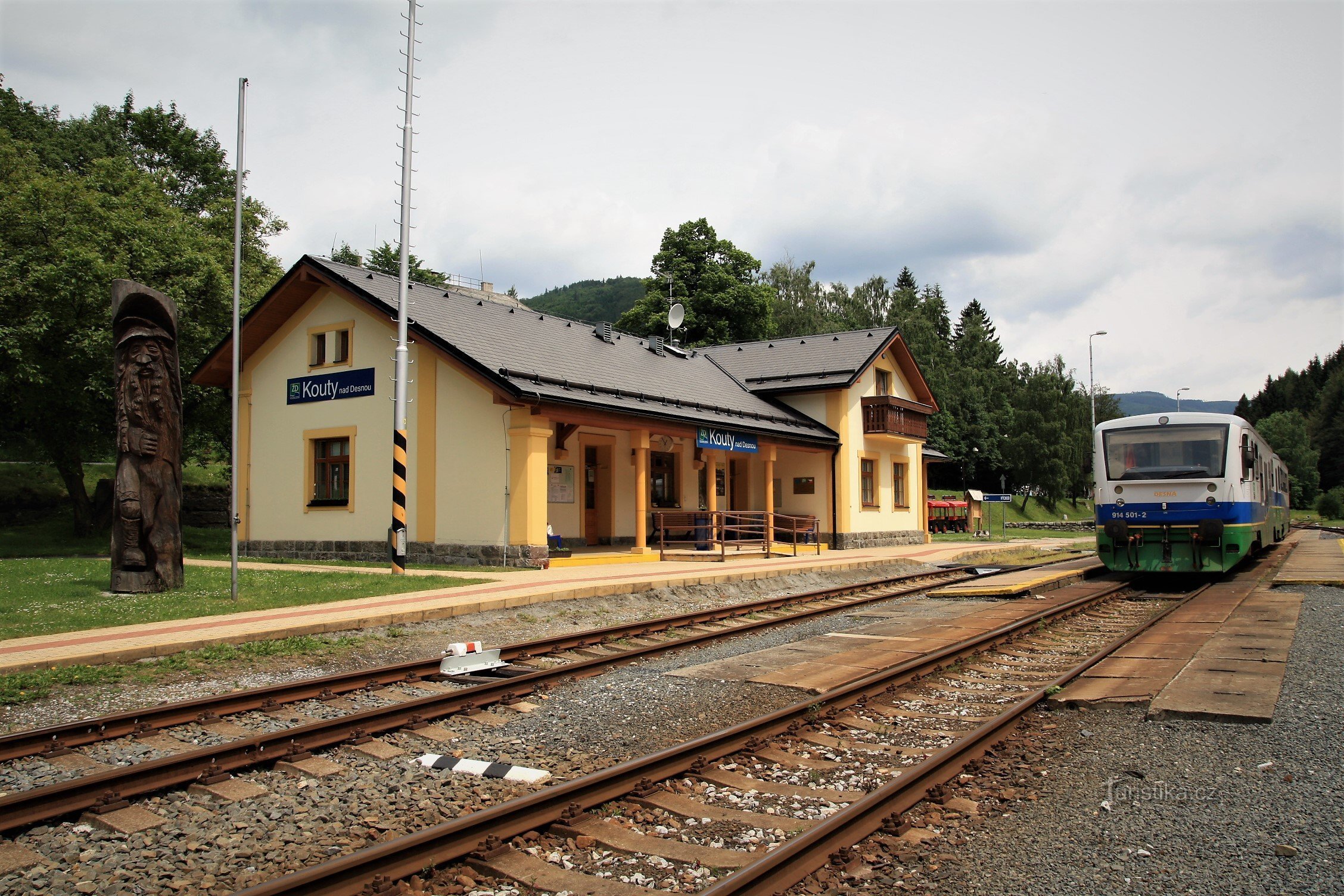 Touristenkreuzung Kouty nad Desnou