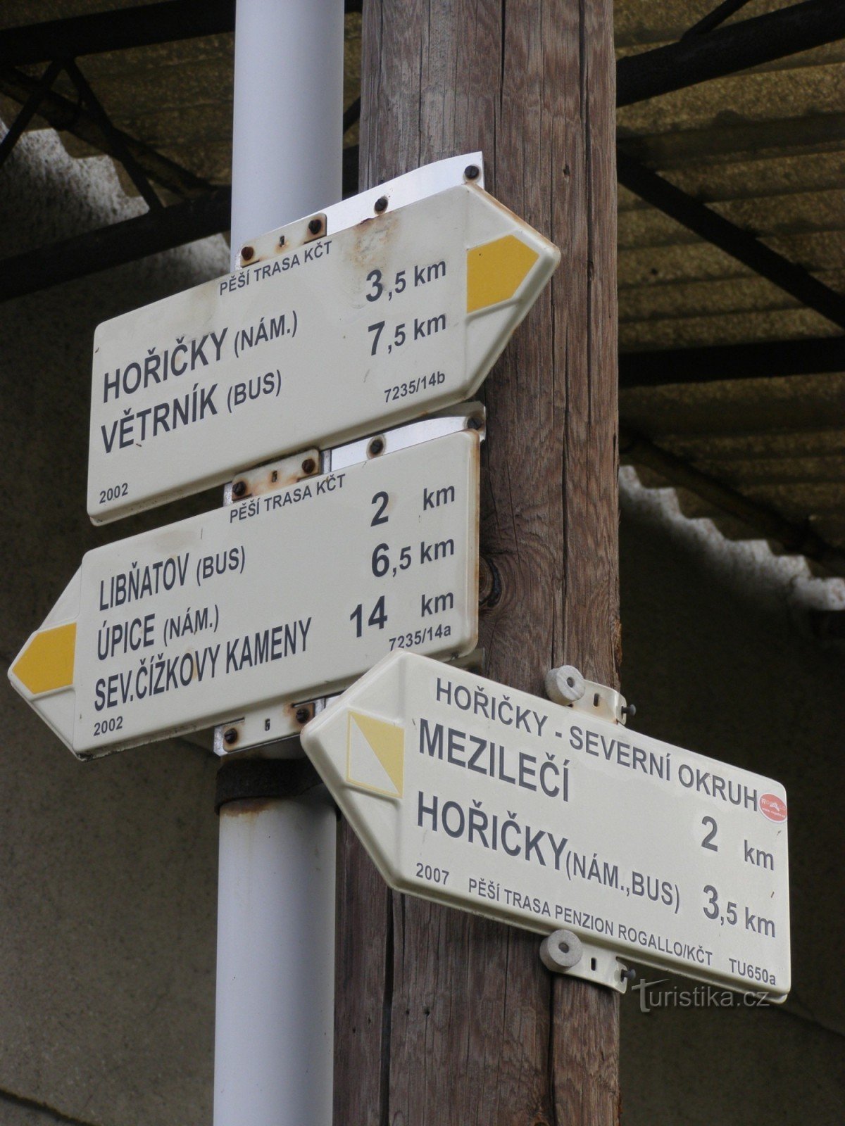 tourist crossroads Křižanov