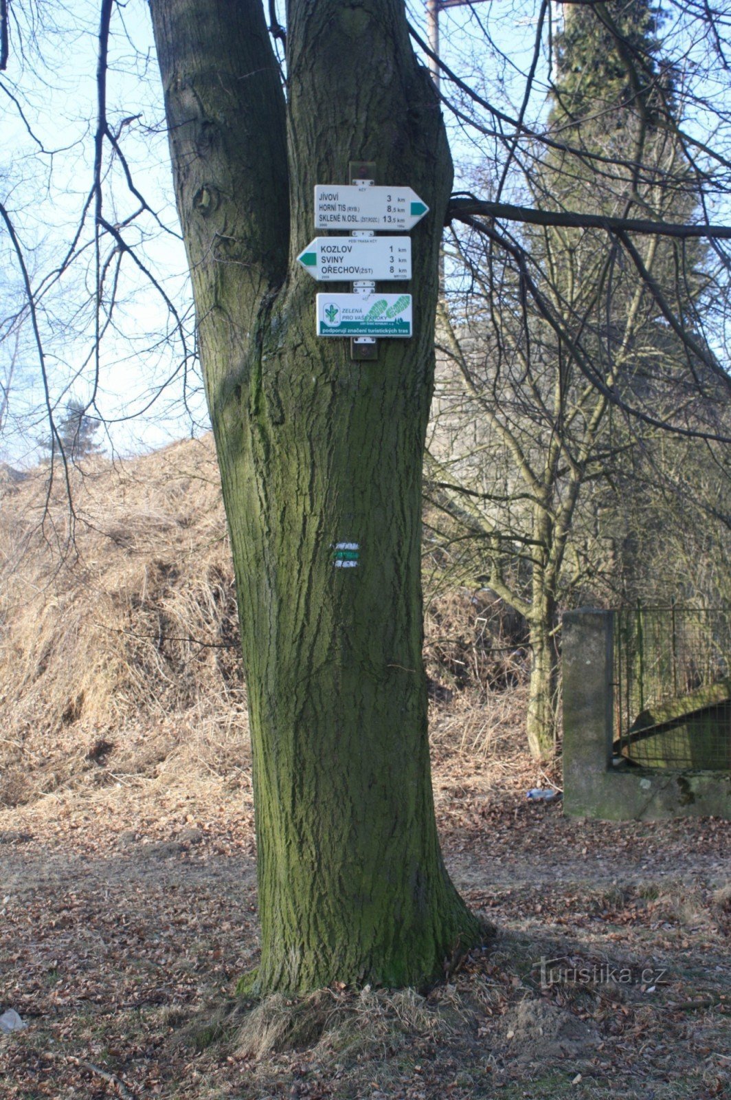 Encruzilhada turística Křižanov nádraží