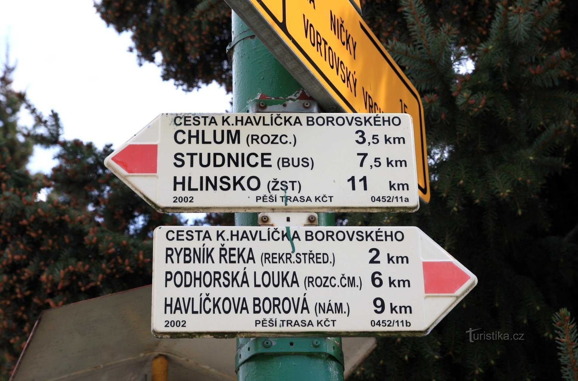 Tourist crossroads Krucemburk