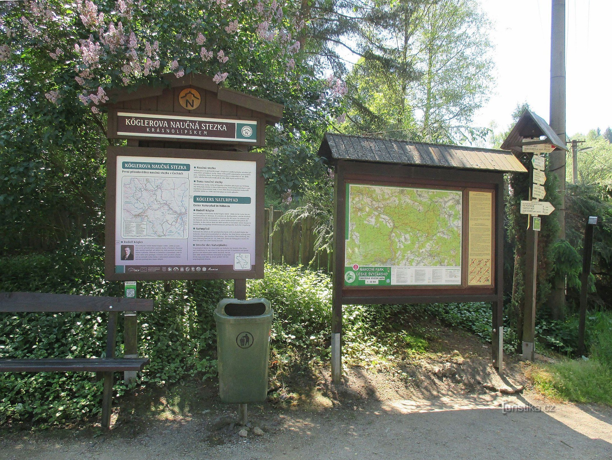 Tourist crossroads Kyjov (Krásná Lípa)