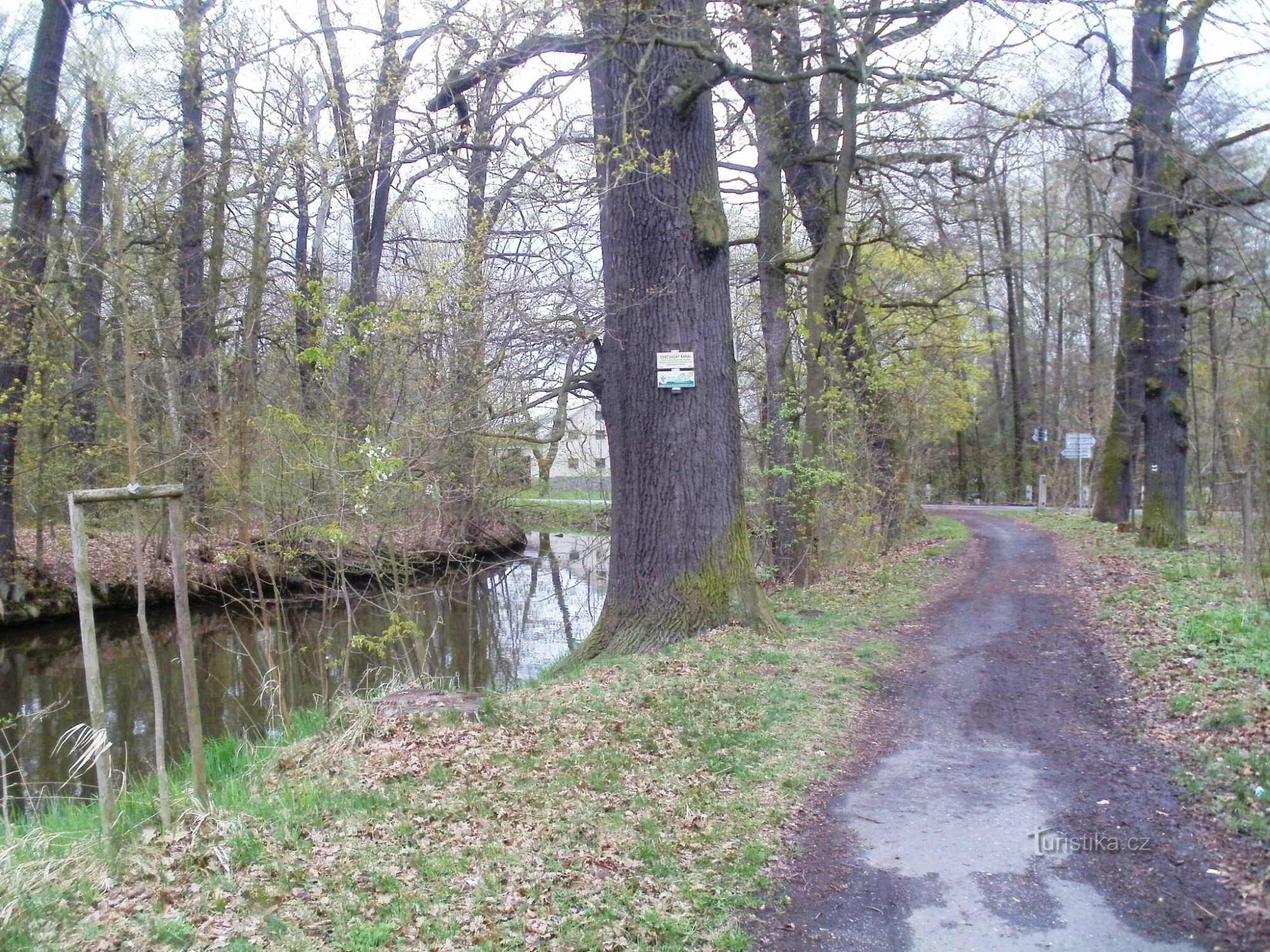 encruzilhada turística Lázně Bohdaneč - canal Opatovice