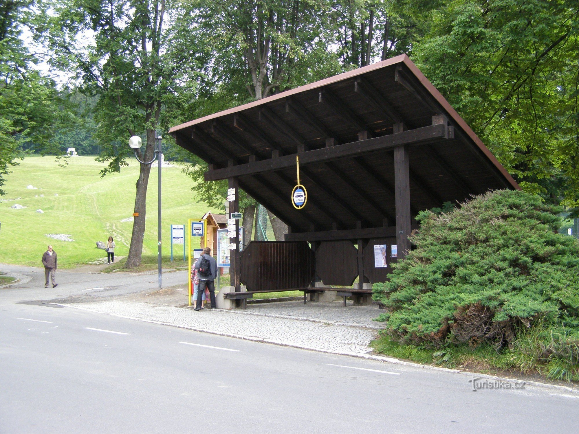 encrucijada turística Lázně Jeseník - autobús final