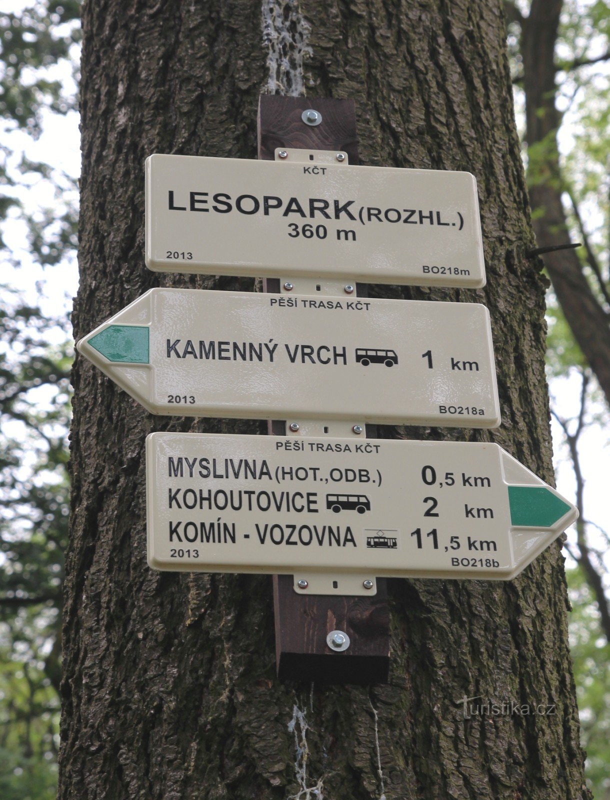 Lesopark tourist crossroads