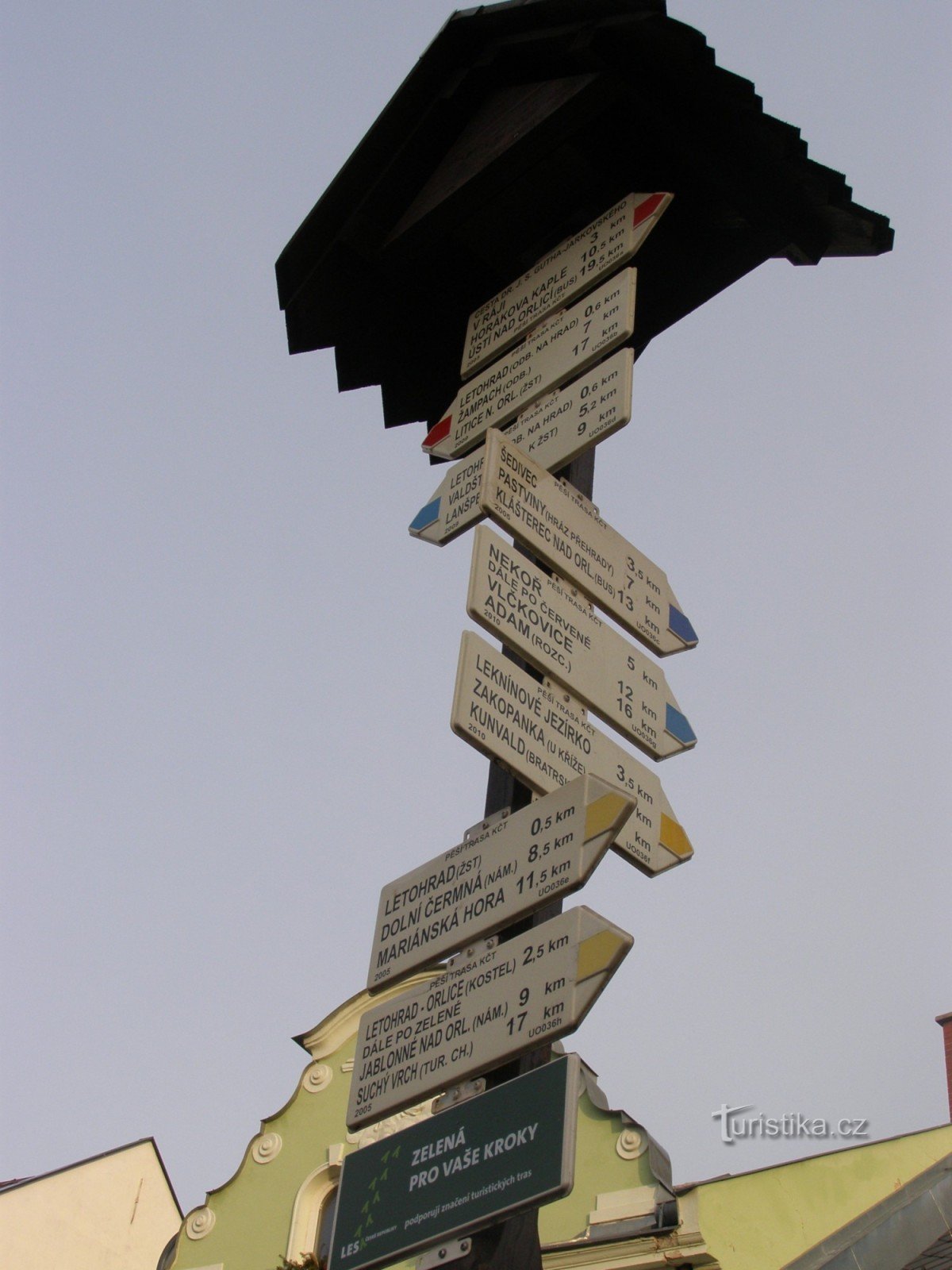 cruce turístico - Letohrad, plaza